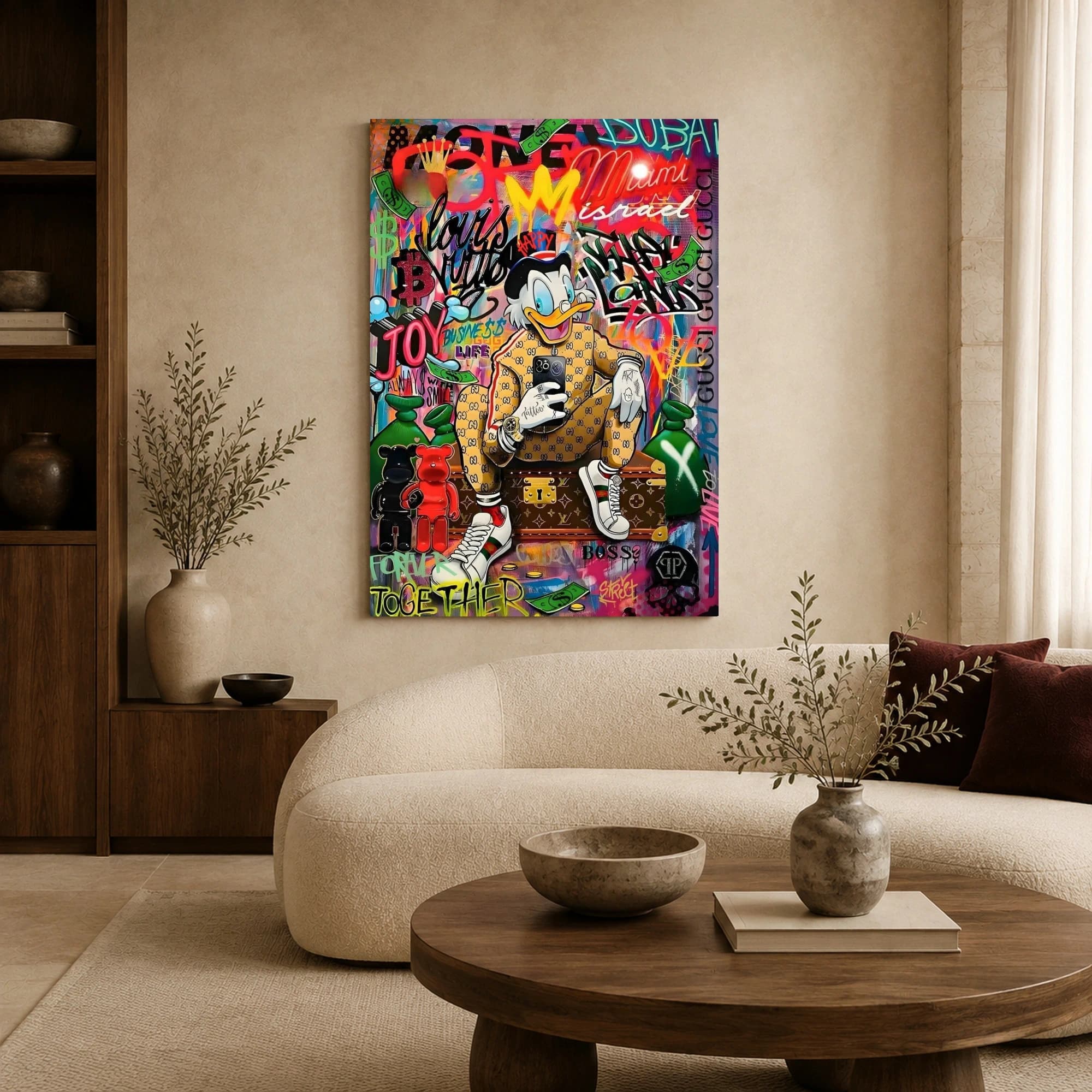 Luxury Urban Duck Pop Art Canvas Print, view 7