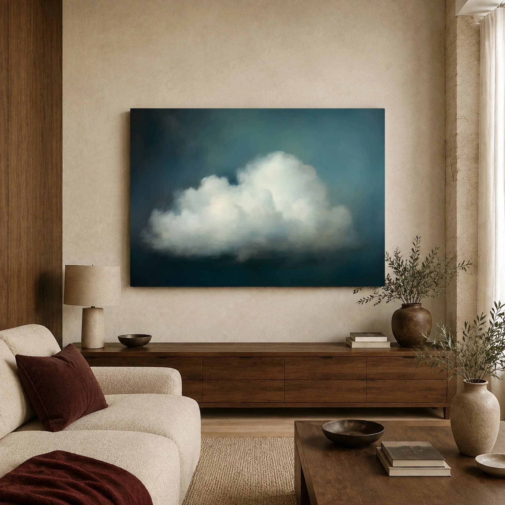 Solitary Cumulus Cloud Fine Art Print, view 2