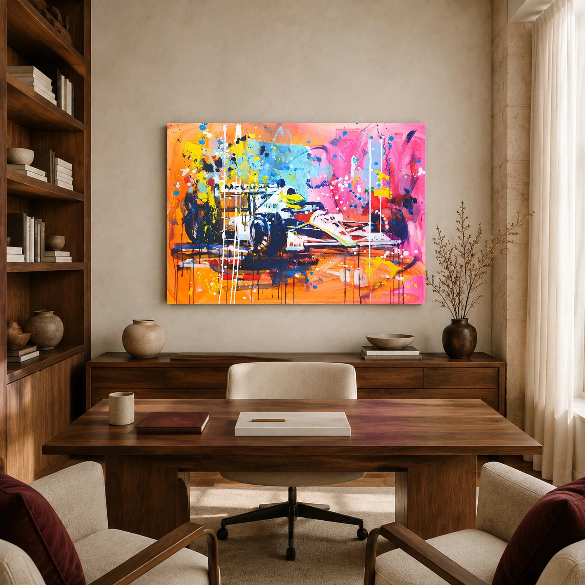 Ayrton Senna McLaren F1 Abstract Racing Wall Art, view 8