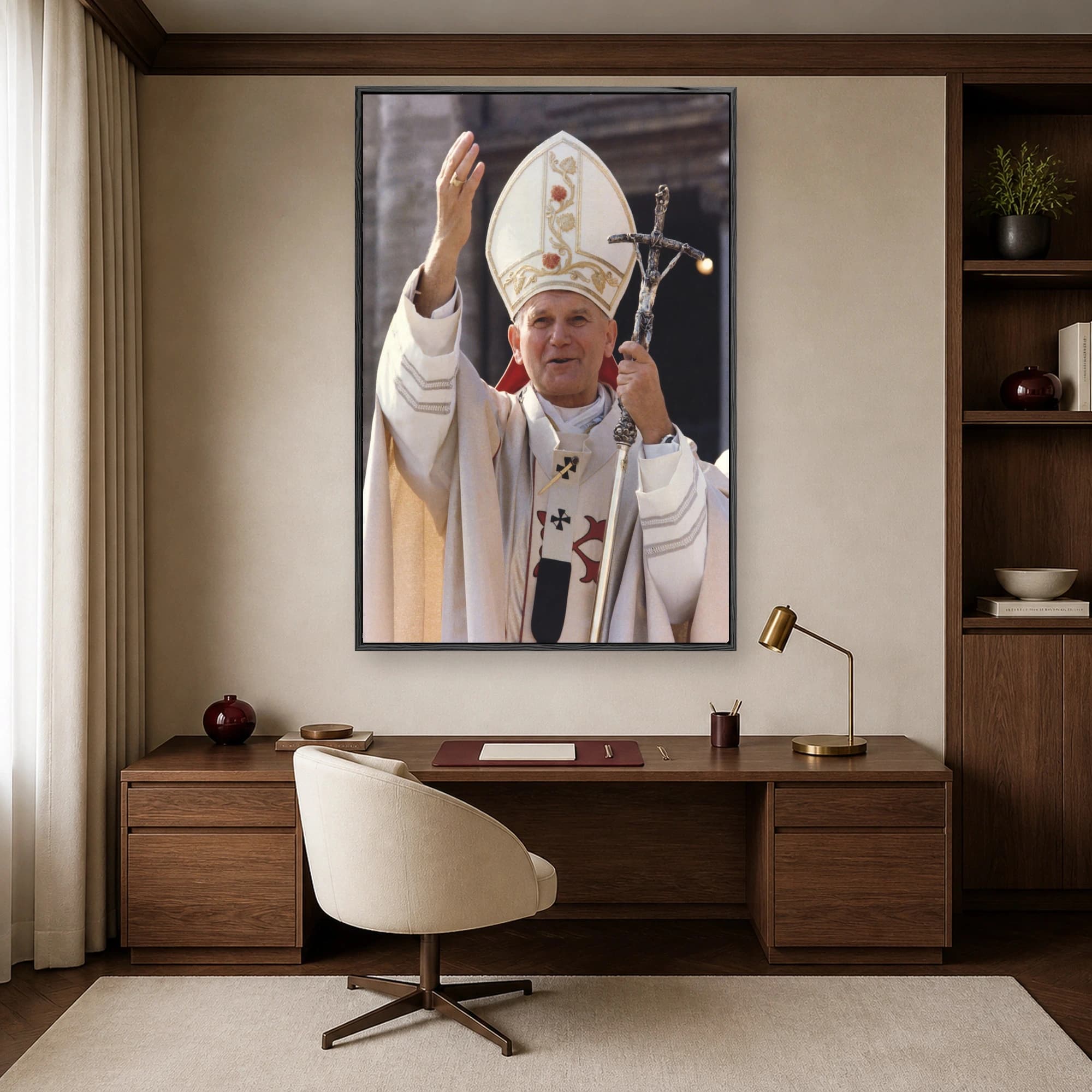 Pope John Paul II Historic Blessing Portrait Print, view 4
