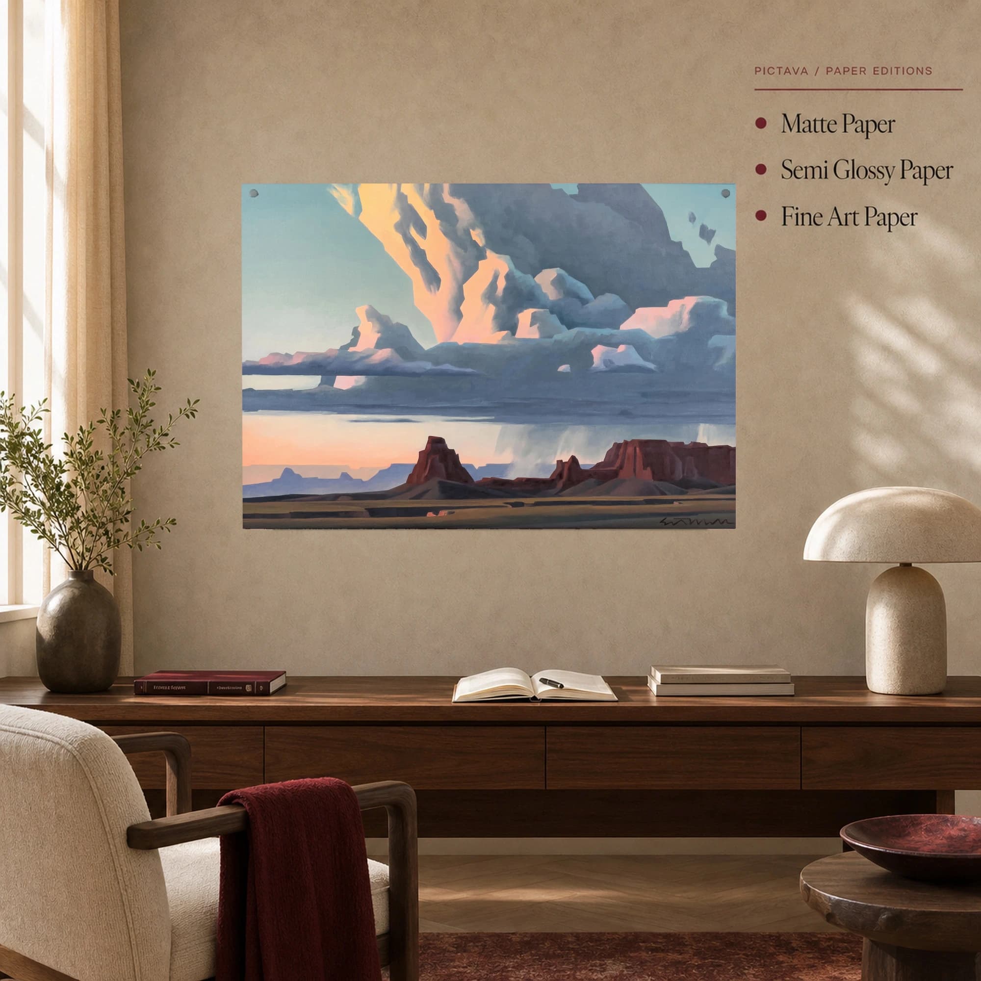 Desert Monoliths Landscape Canvas Print, view 4