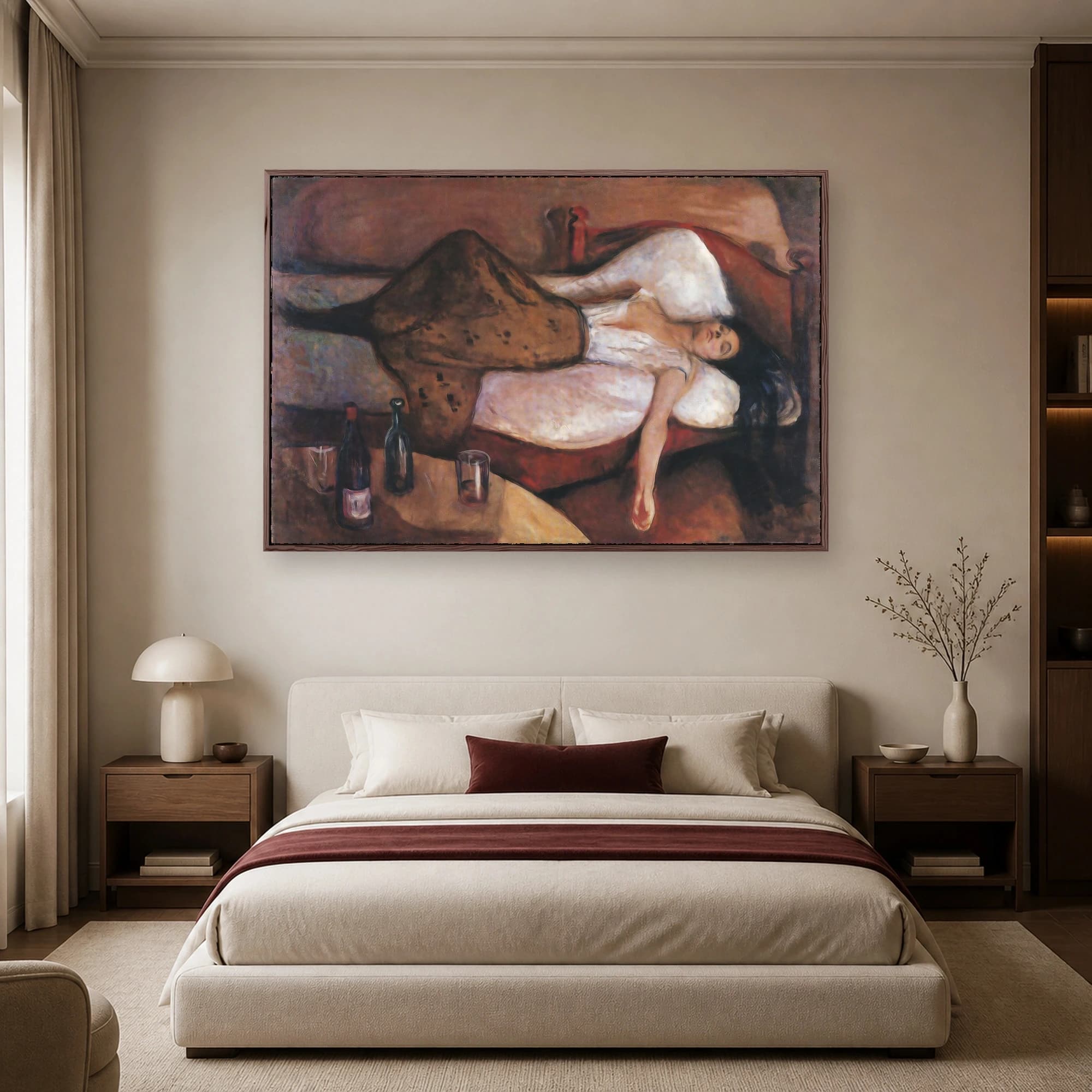 The Day After Framed Canvas Art Print by Edvard Munch, view 5