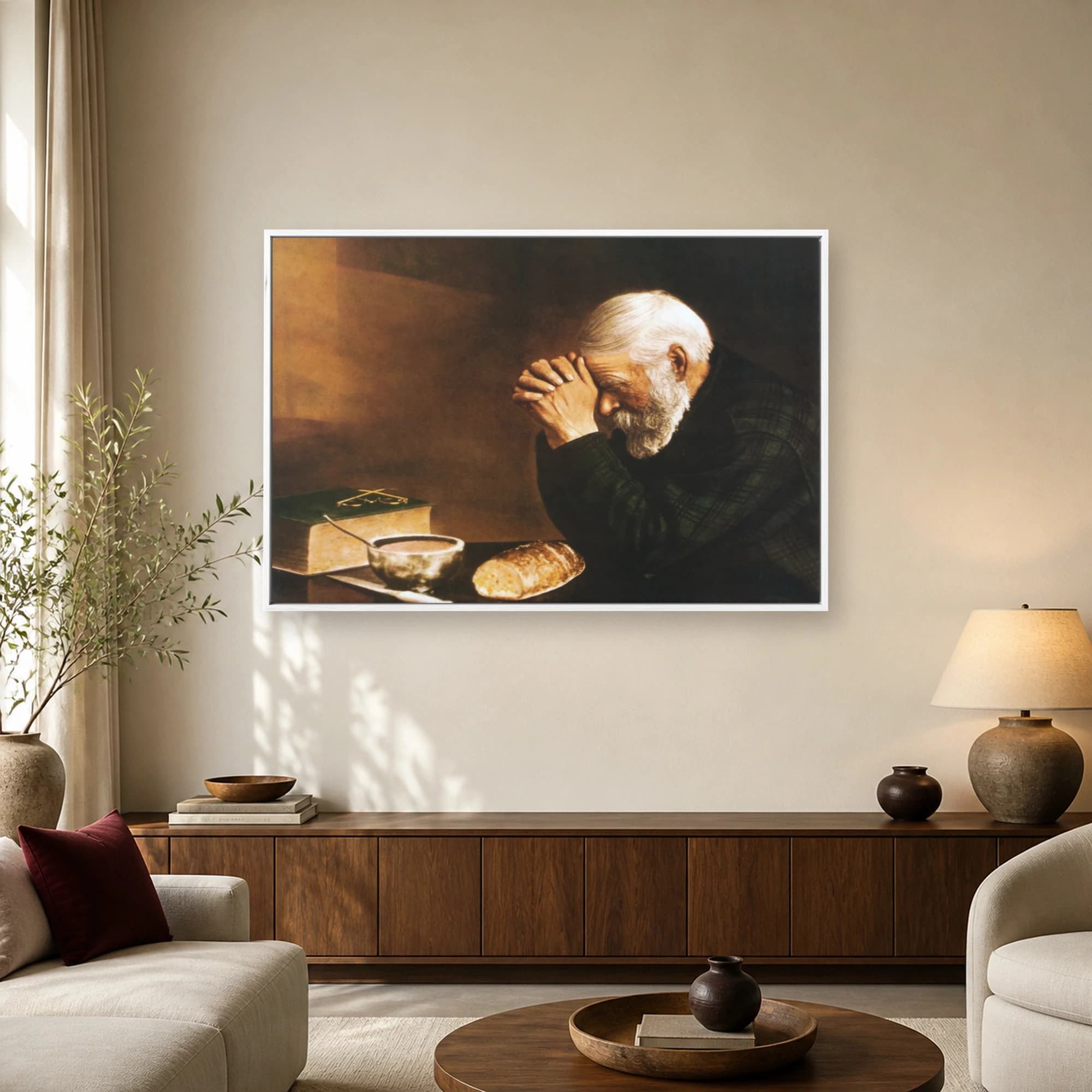 Grace Fine Art Print - Classic Prayer and Humility Wall Art, view 2