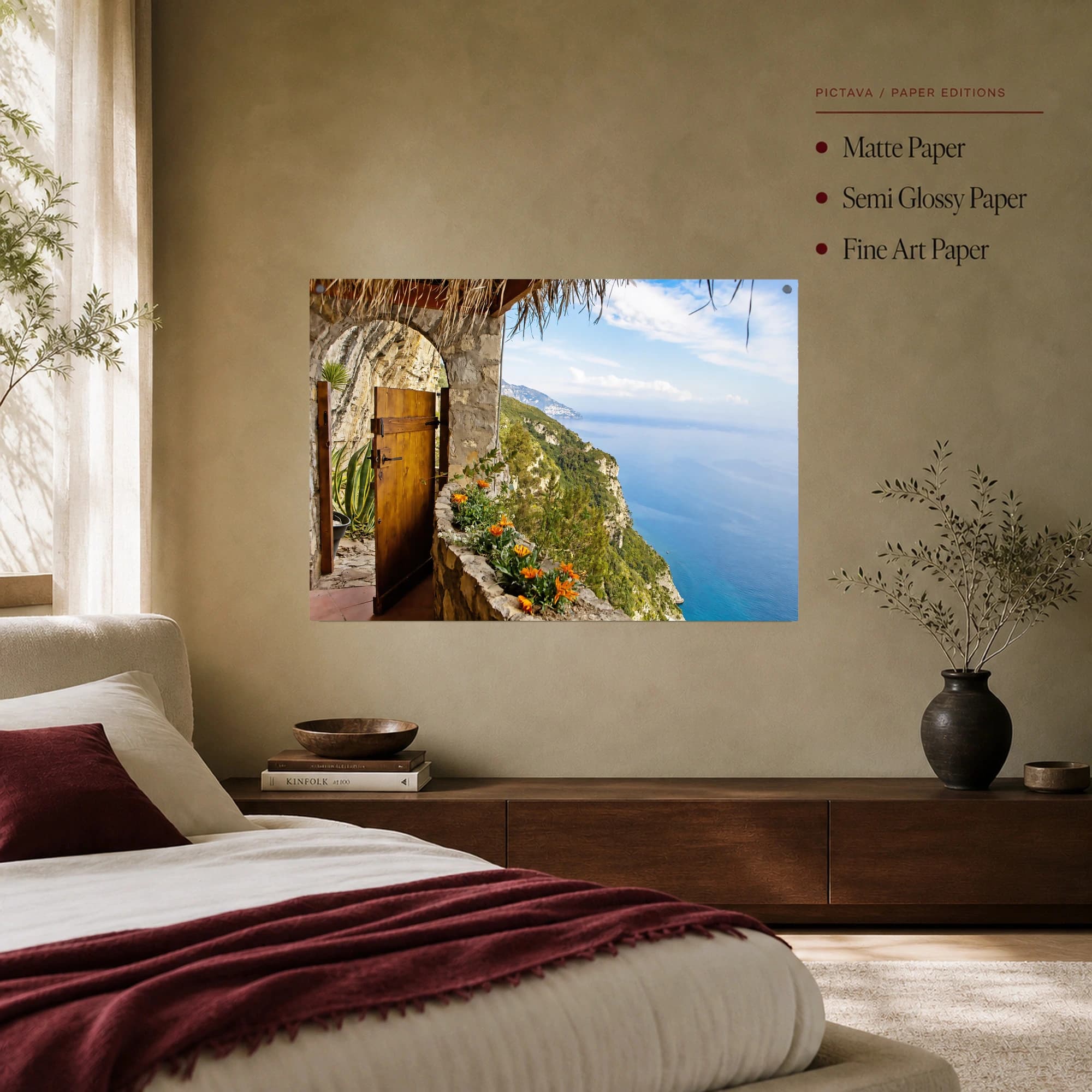 Amalfi Coast Balcony and Sea View Wall Art, view 7