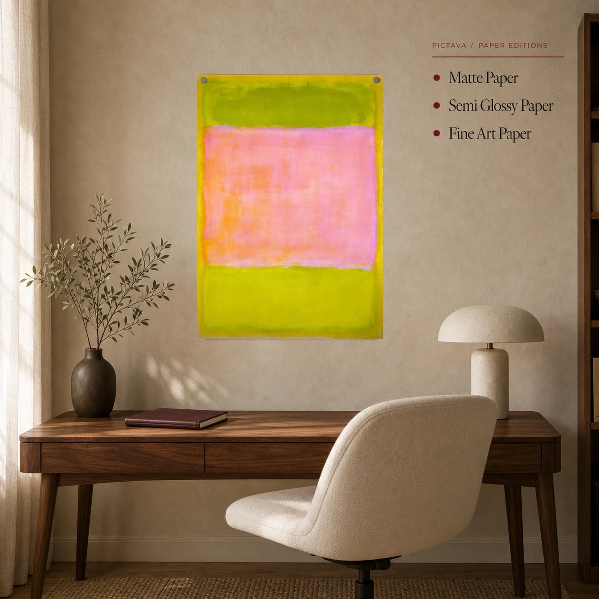 Mark Rothko Color Field Abstract Canvas Print, view 8