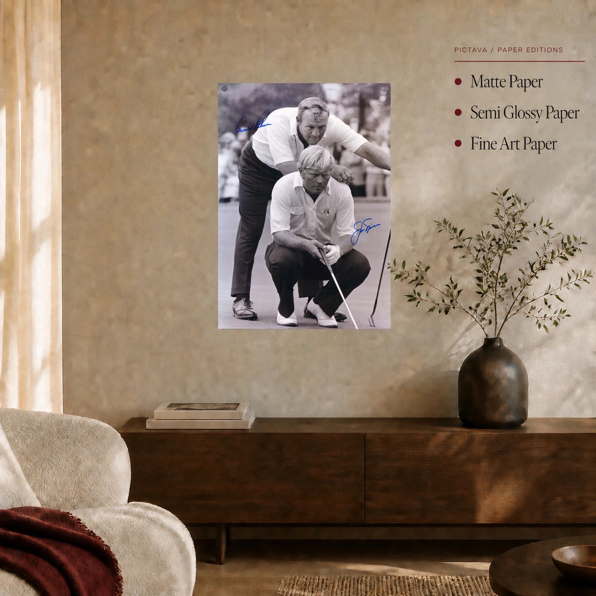 Arnold Palmer and Jack Nicklaus Golf Legends Print, view 3