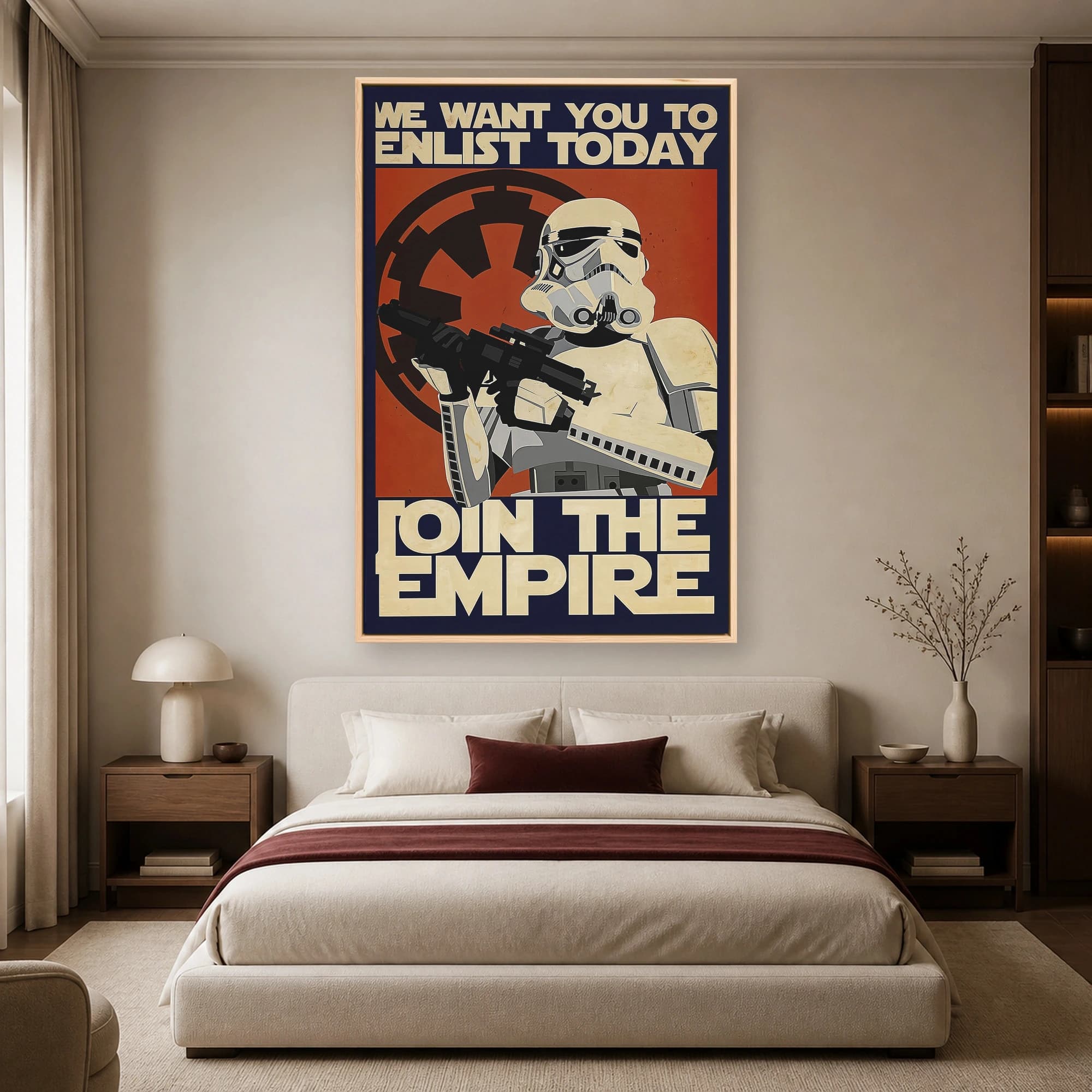 Stormtrooper Empire Recruitment Vintage Sci-Fi Poster, view 3