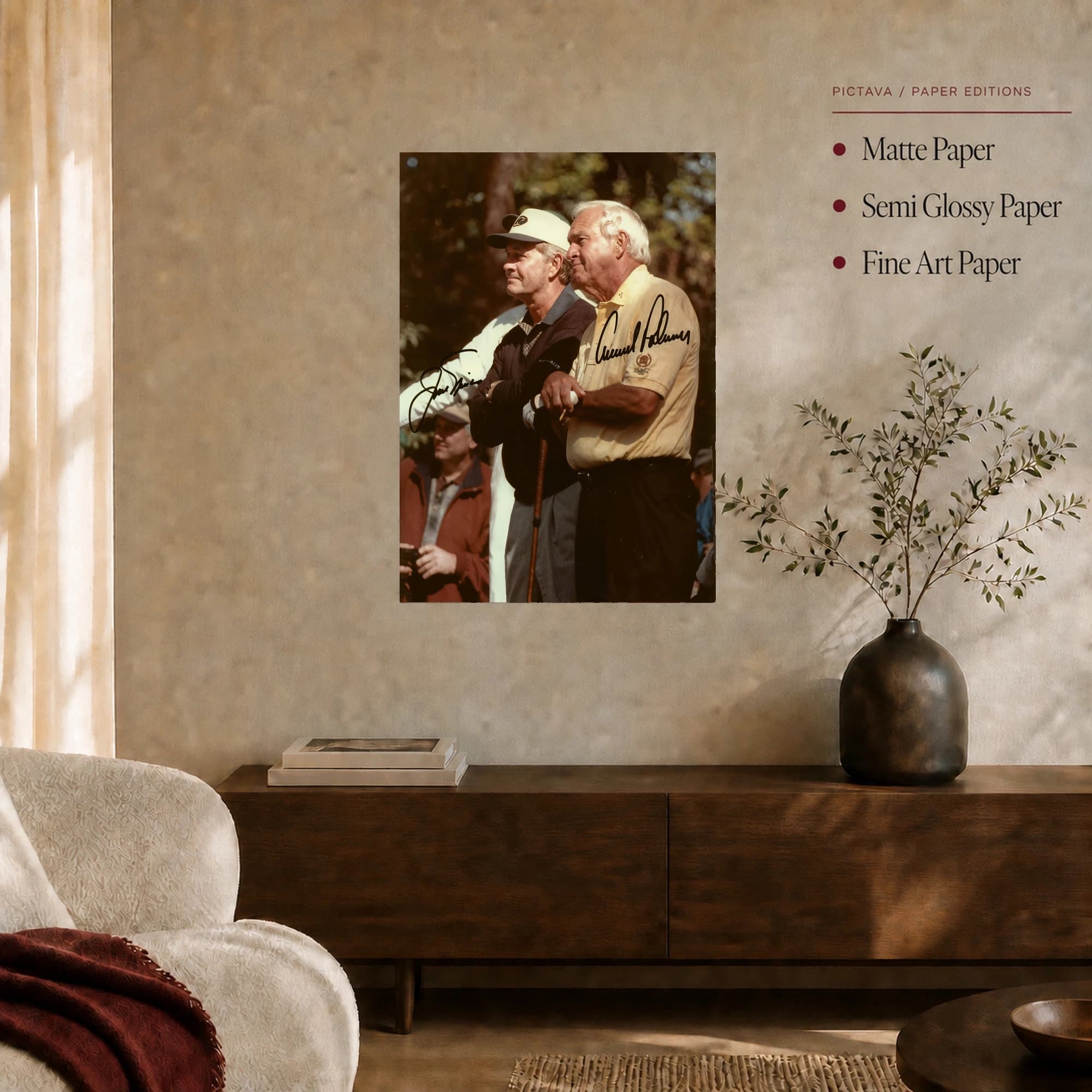 Arnold Palmer and Jack Nicklaus Golf Legends Canvas Art, view 3