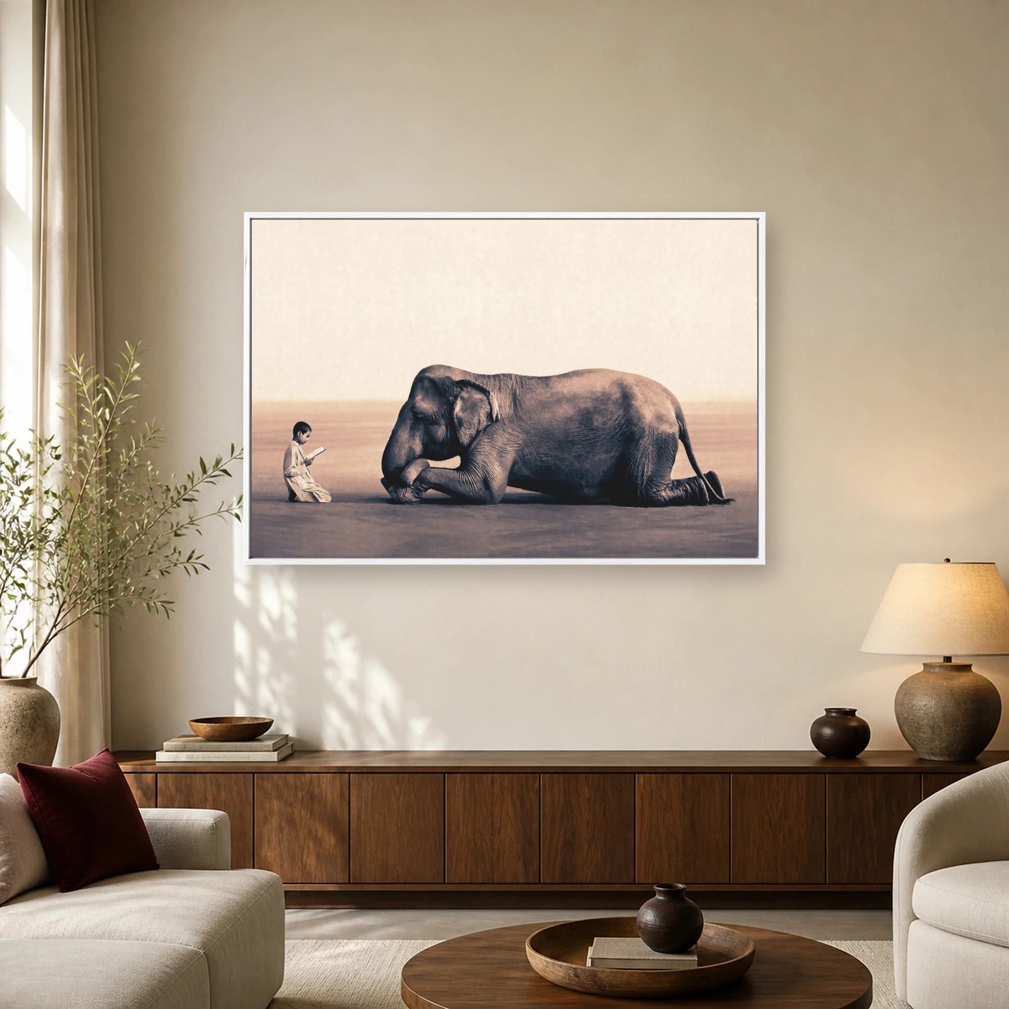Wisdom Shared Surreal Elephant Wall Art, view 2