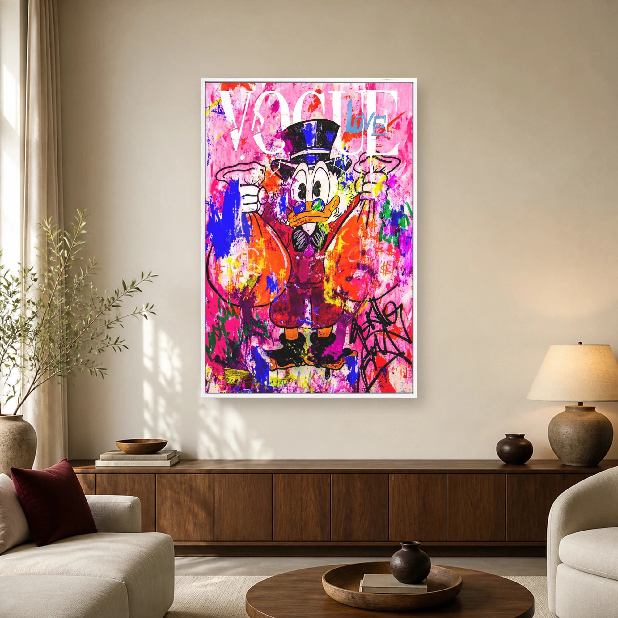 Vogue Wealth Pop Art Canvas Print, view 2