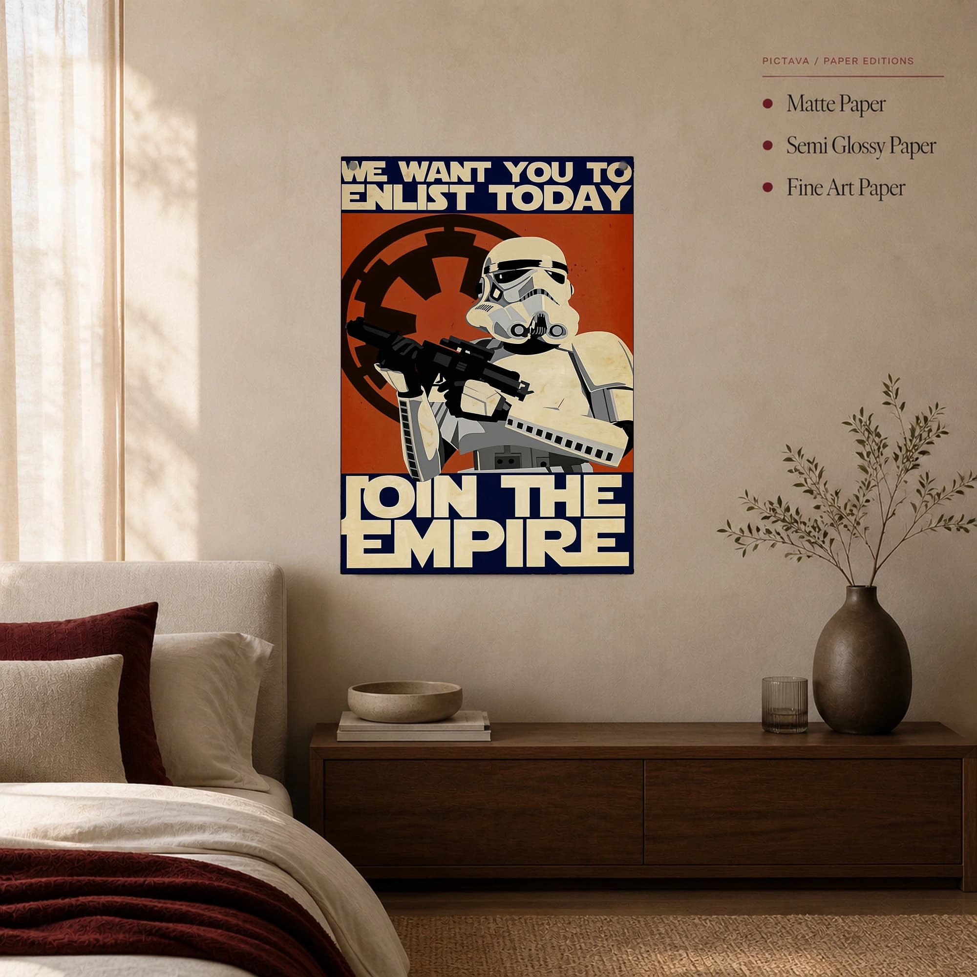 Star Wars Stormtrooper Enlist Today Movie Poster Art, view 3