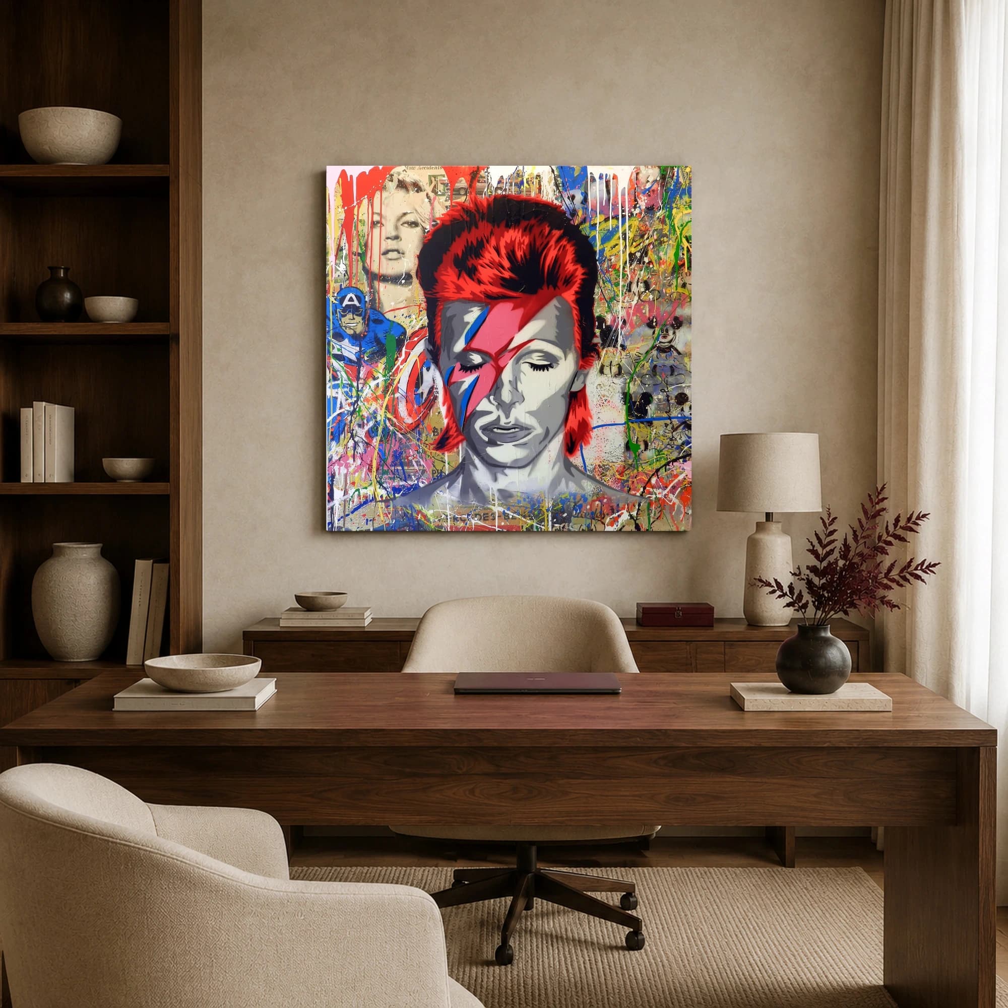 David Bowie Pop Art Street Style Canvas Print, view 4
