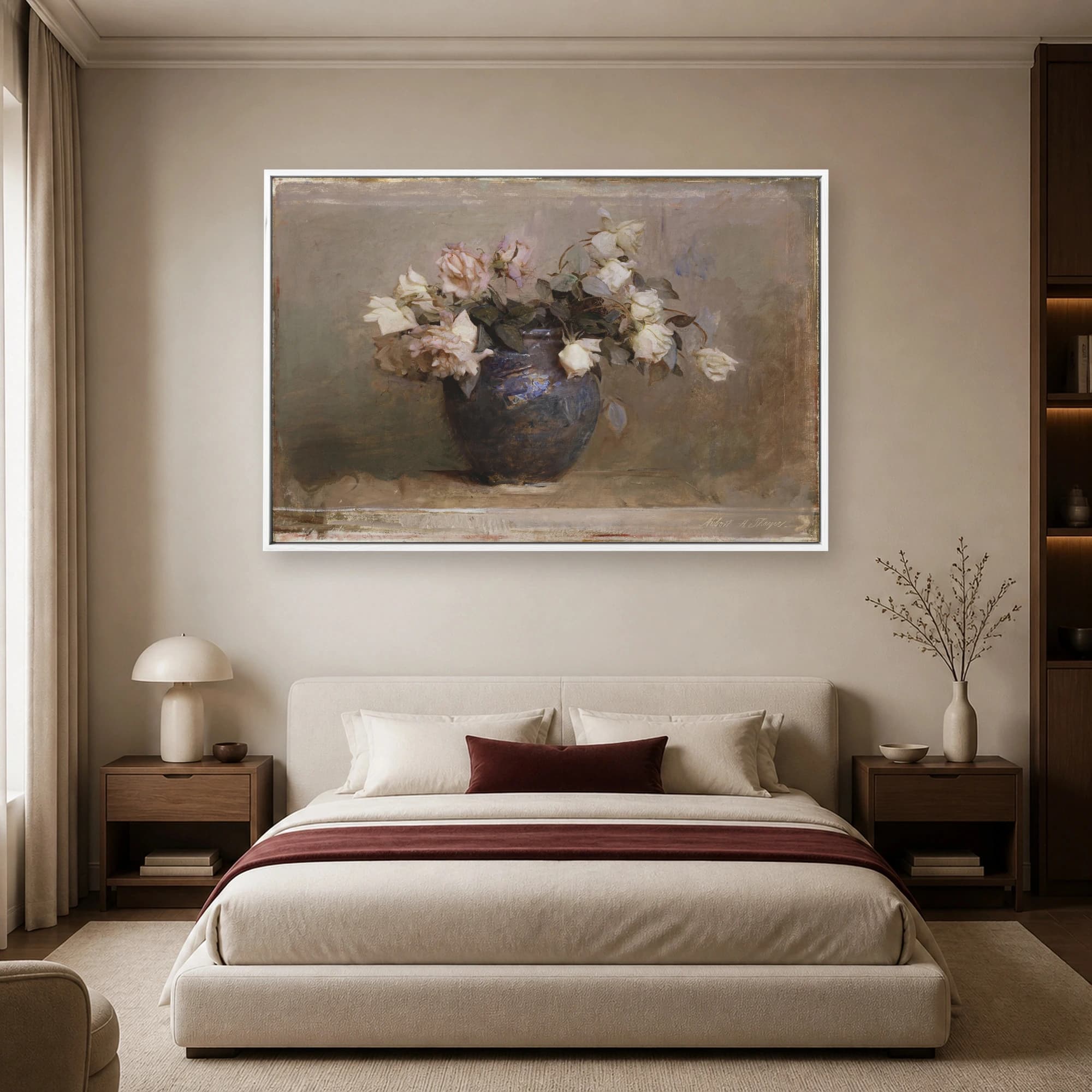 Vintage Rose Still Life Fine Art Print, view 4