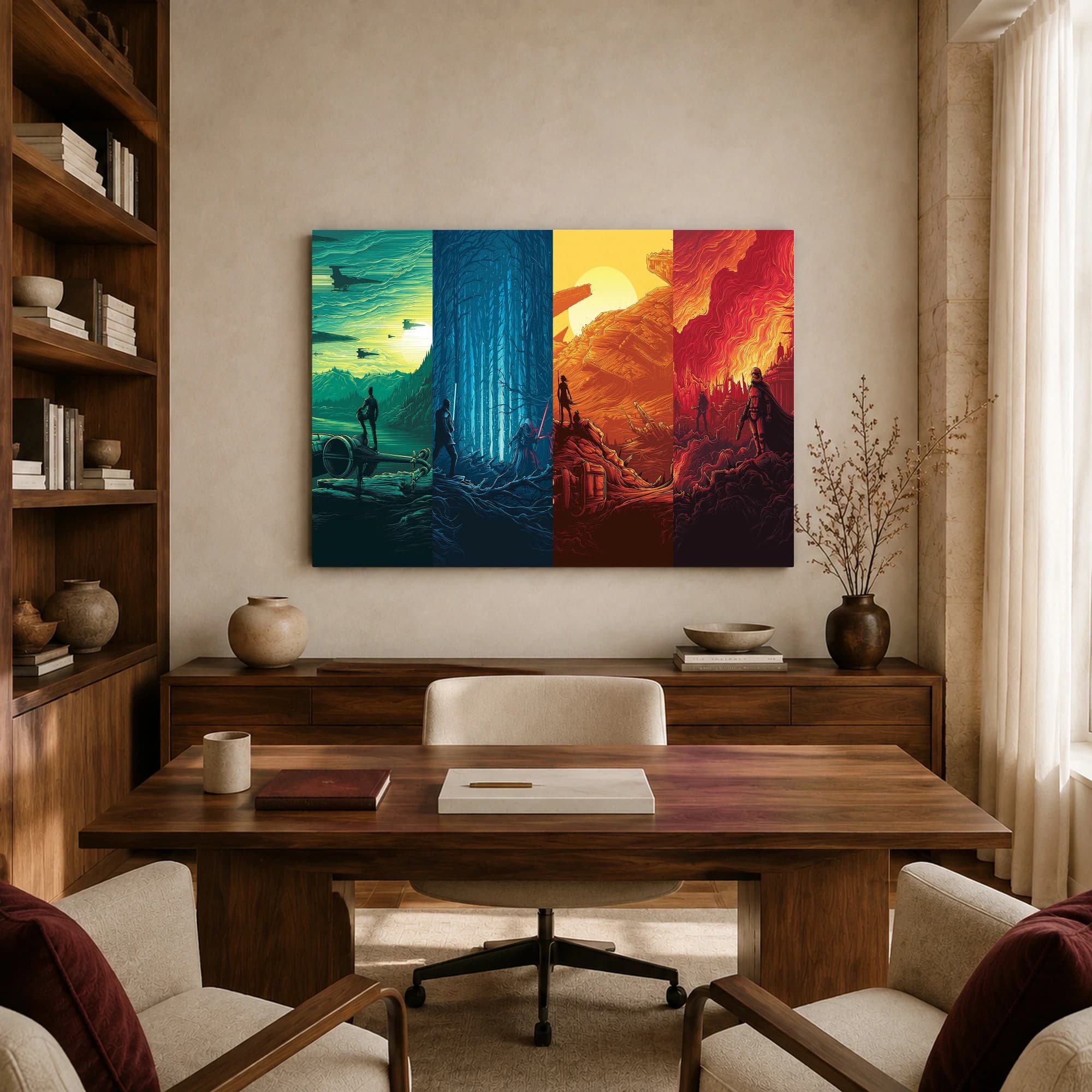 Star Wars Sci-Fi Cinematic Four-Panel Wall Art, view 8