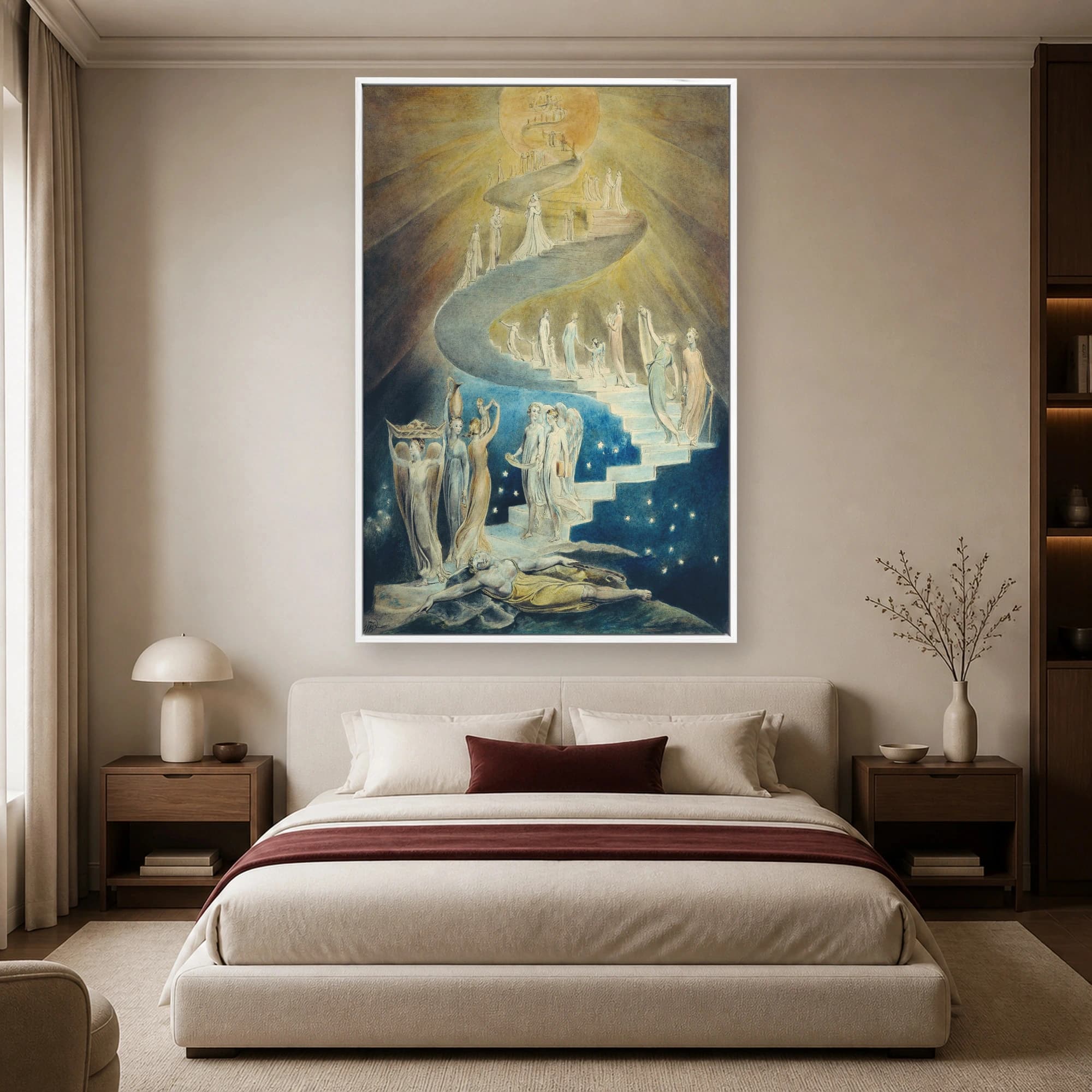 William Blake Jacob's Dream Fine Art Print, view 3