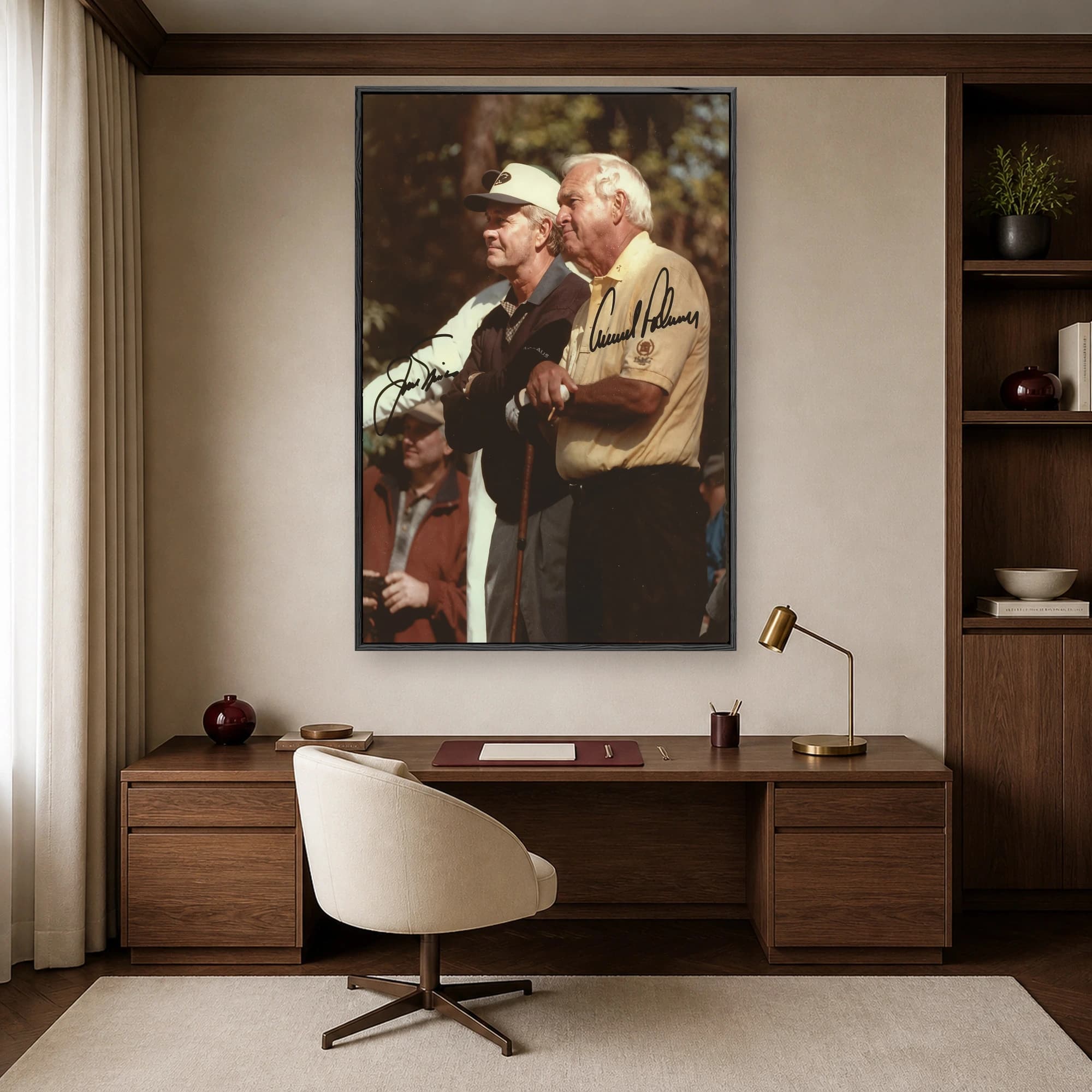Arnold Palmer & Jack Nicklaus Golf Legends Canvas Print, view 6