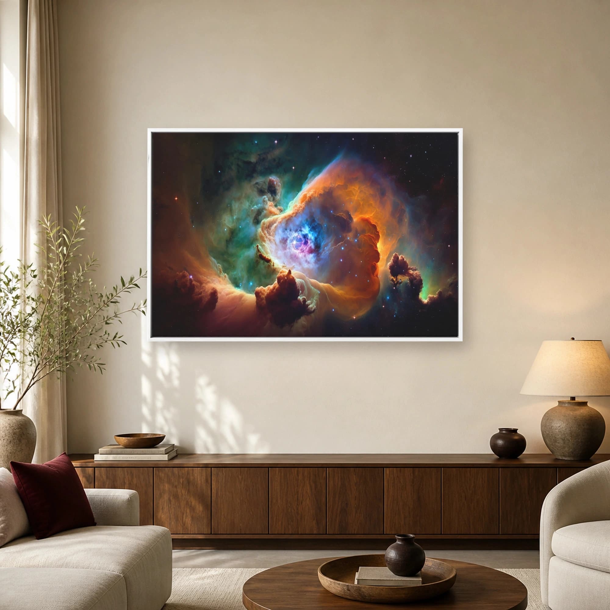 Cosmic Nebula Canvas Print | Abstract Space Wall Art, view 2