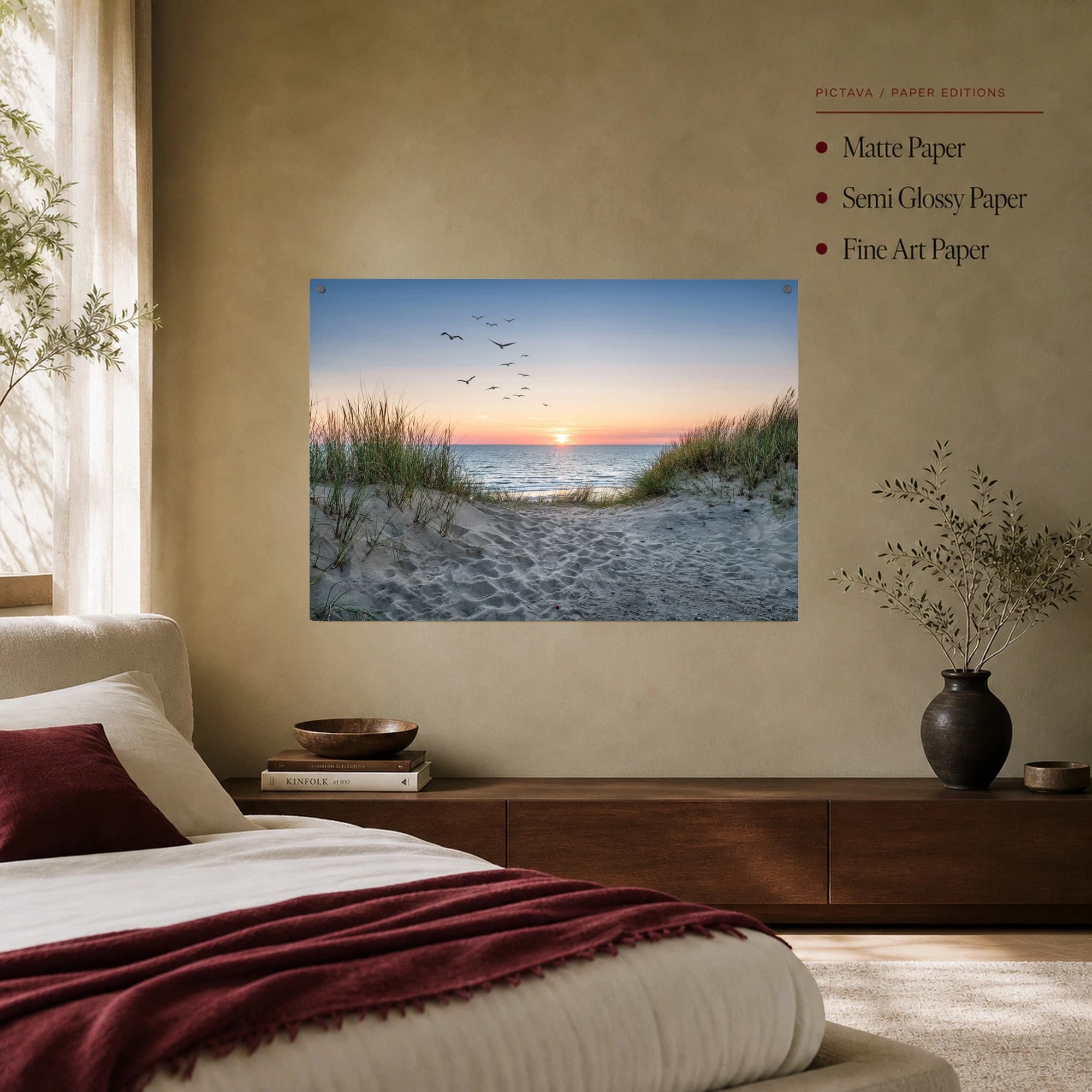 Sunset Path to the Sea Coastal Landscape Art, view 7