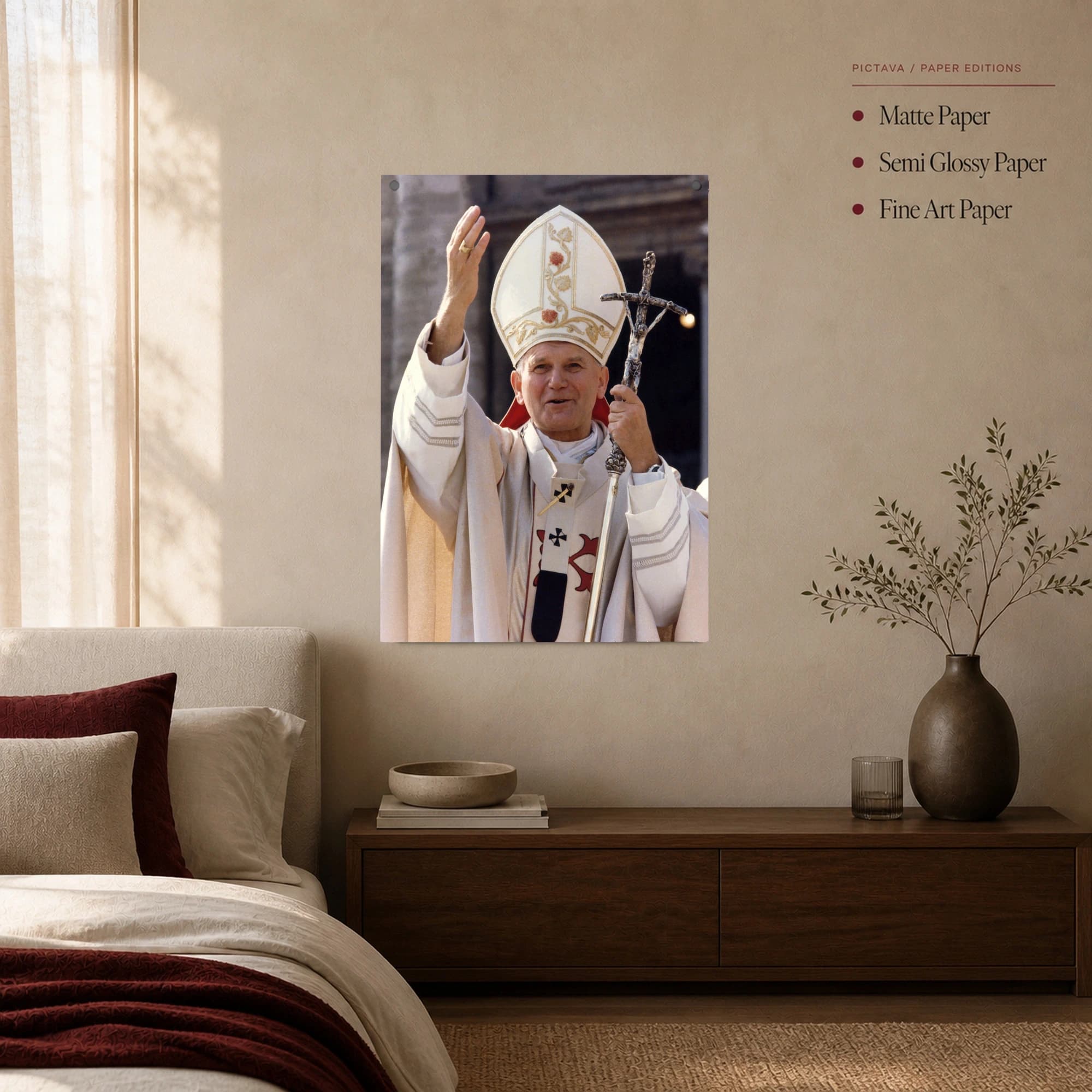 Pope John Paul II Historic Blessing Portrait Print, view 3