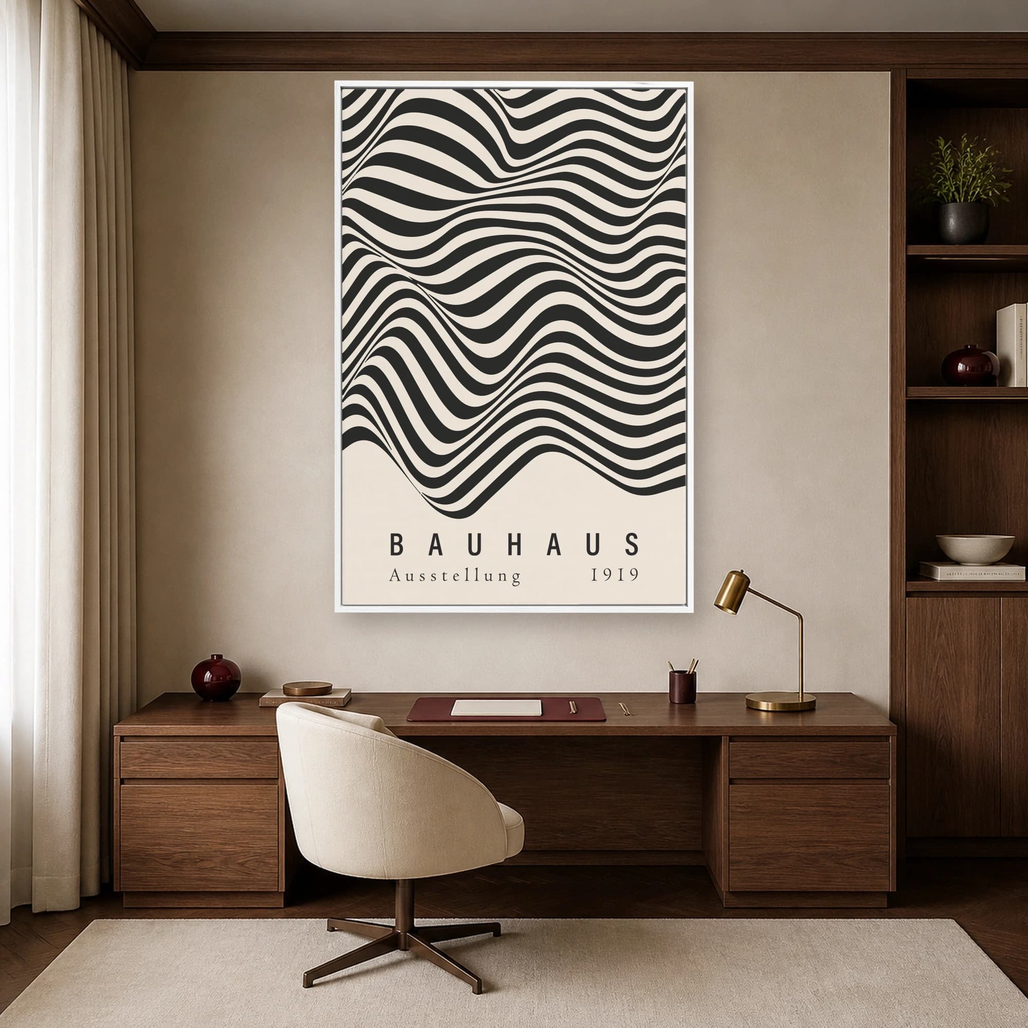 Bauhaus Ausstellung 1919 Optical Wave Art Print, view 6