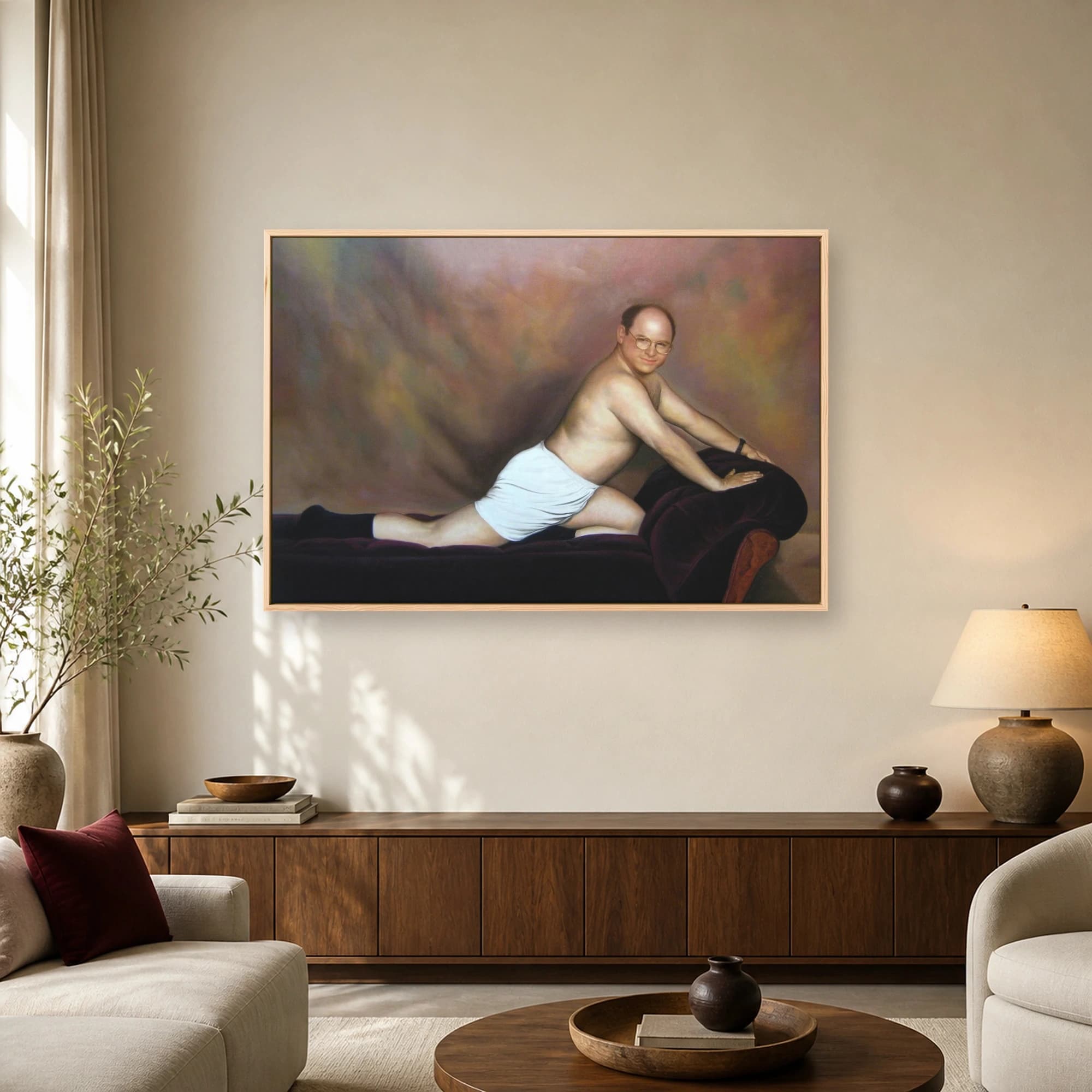 The Timeless George Costanza Classical Portrait Canvas Print, view 3