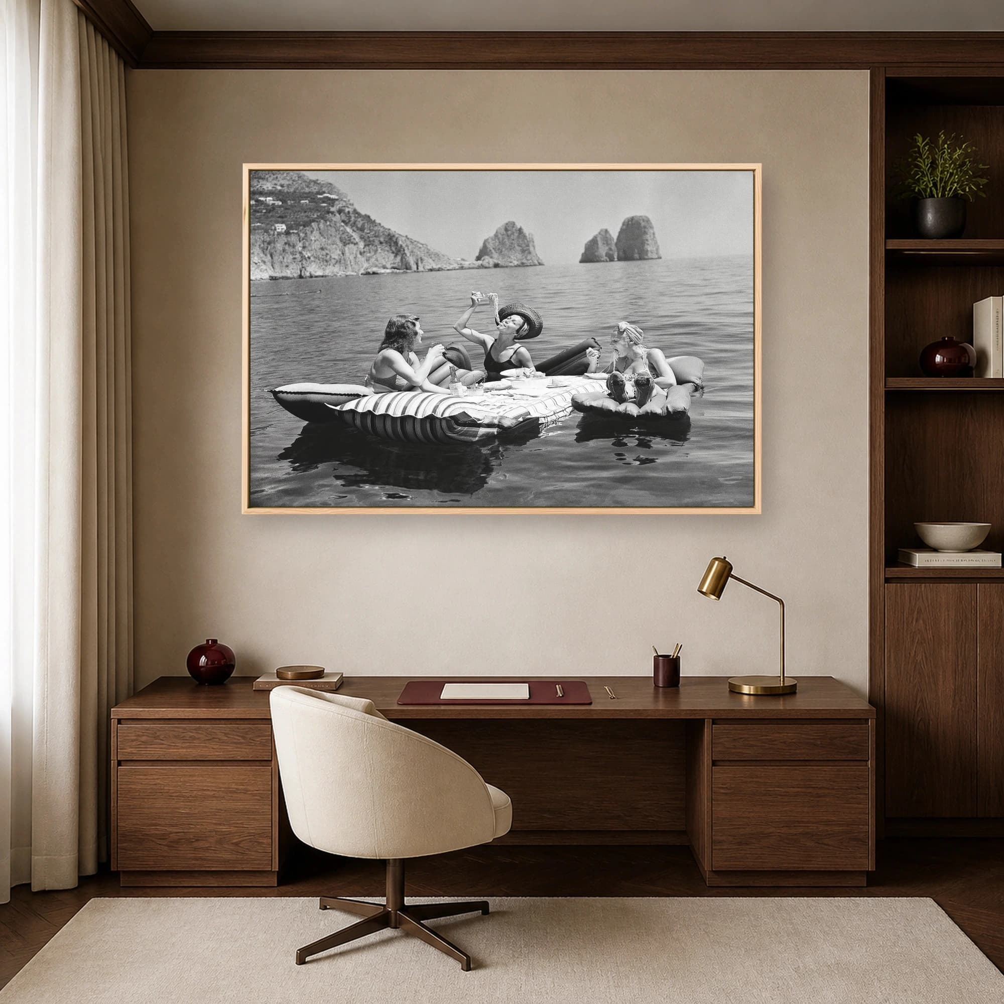 Capri Spaghetti Lunch Vintage Wall Art, view 7
