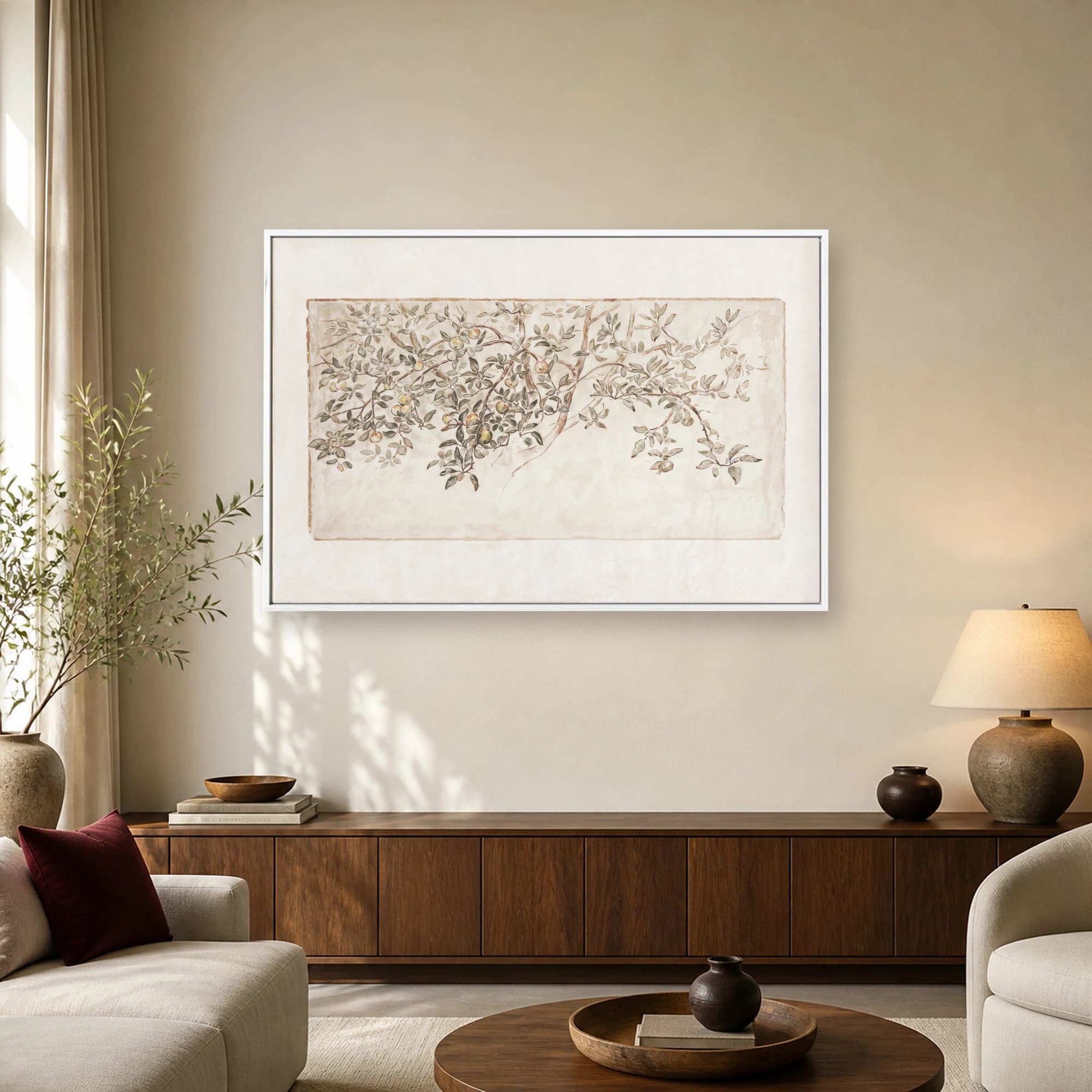 Vintage Fresco Apple Branch Wall Art, view 5