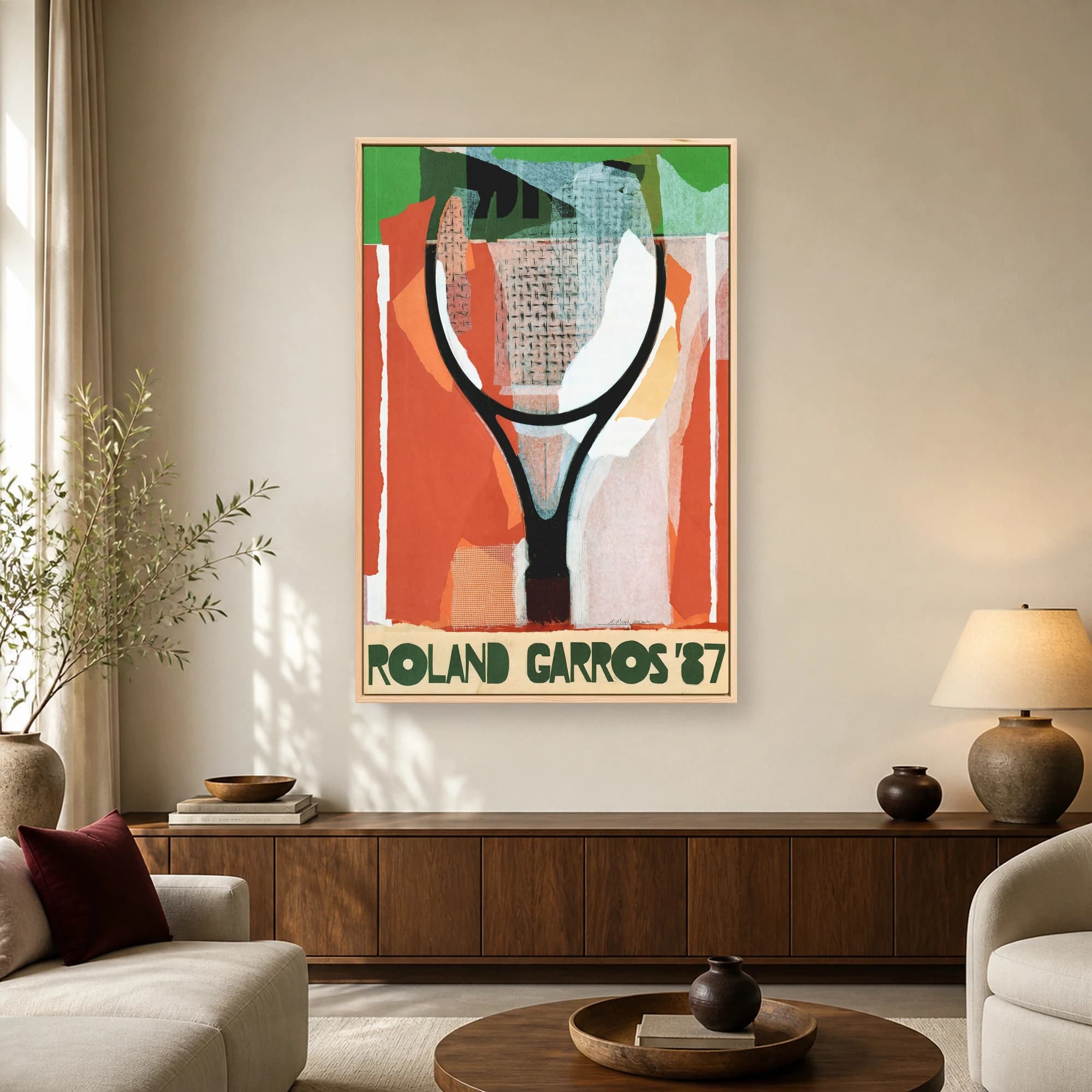 Roland Garros '87 Vintage Tennis Poster, view 2