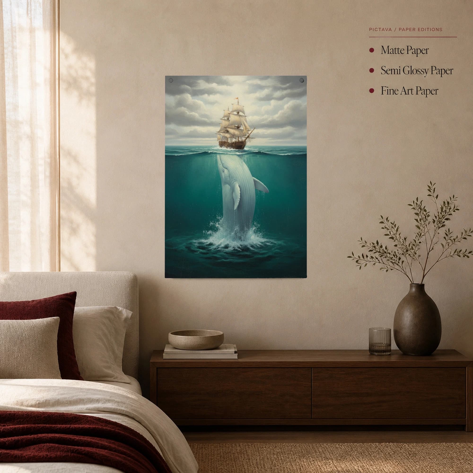 The Leviathan's Ascent: Whale Beneath the Galleon, view 5