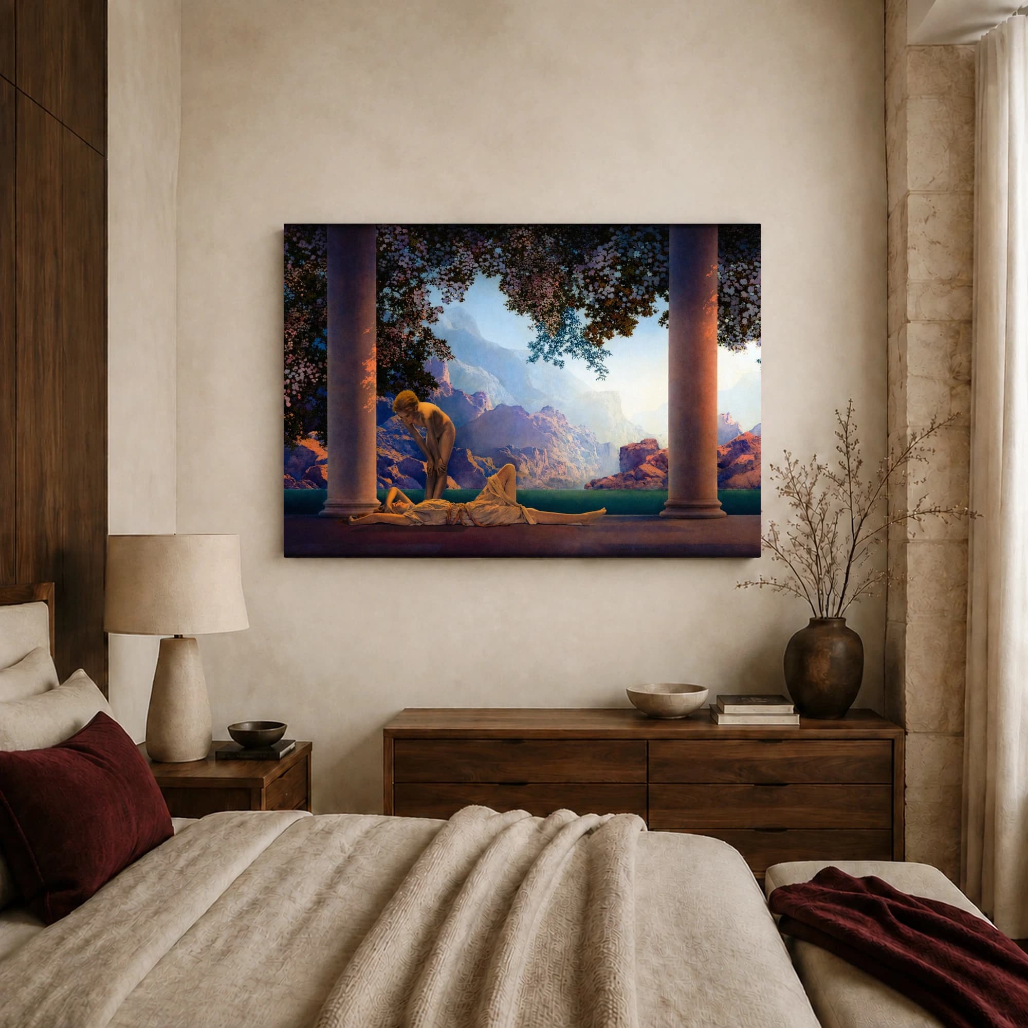 Maxfield Parrish The South Wind Canvas Art Print, view 8