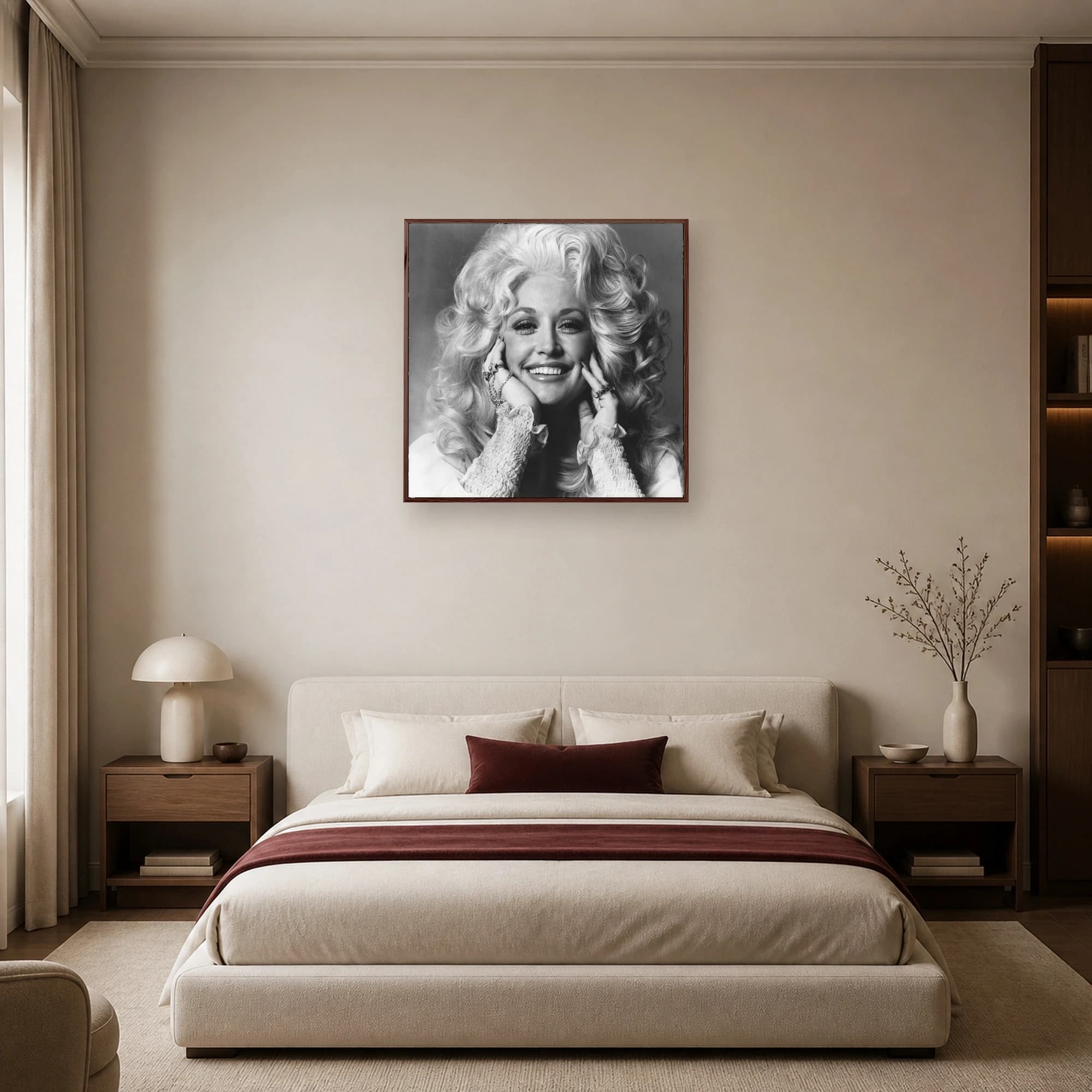 Dolly Parton Iconic Black and White Music Portrait Art Print, view 6
