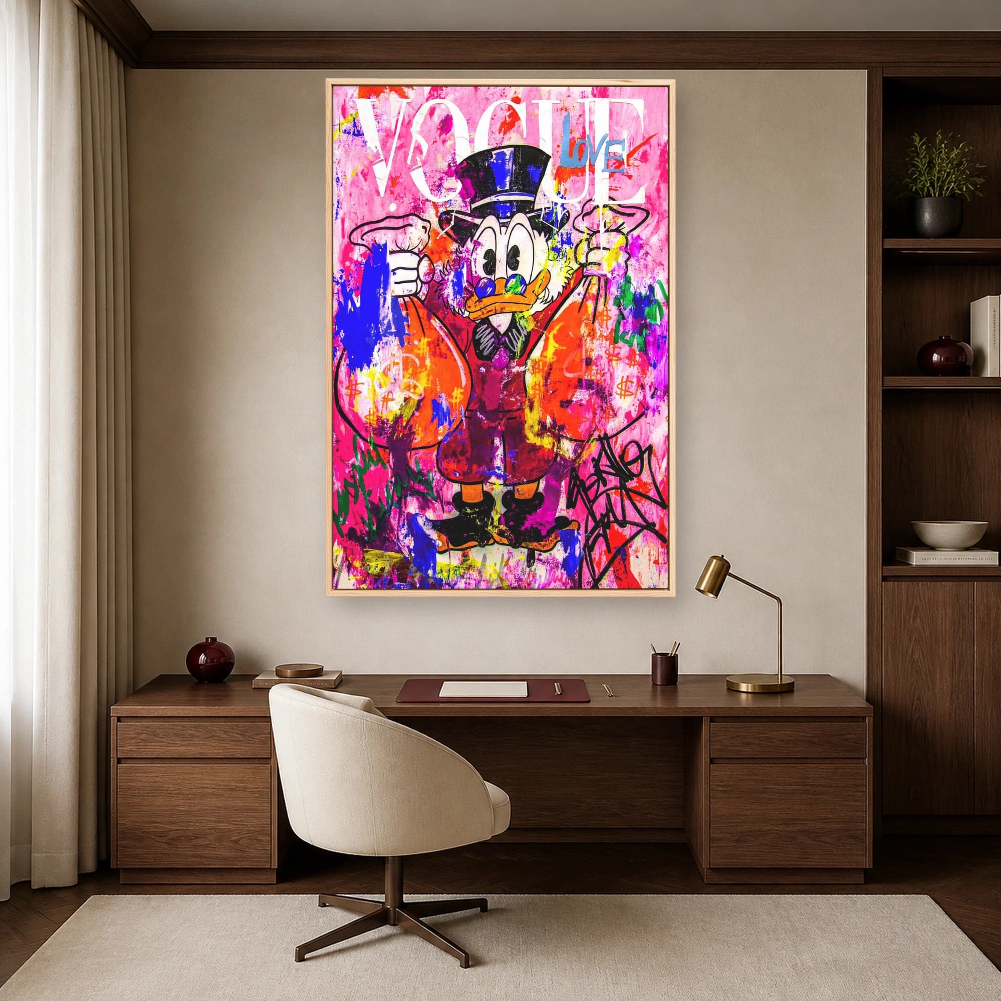 Vogue Wealth Pop Art Canvas Print, view 4