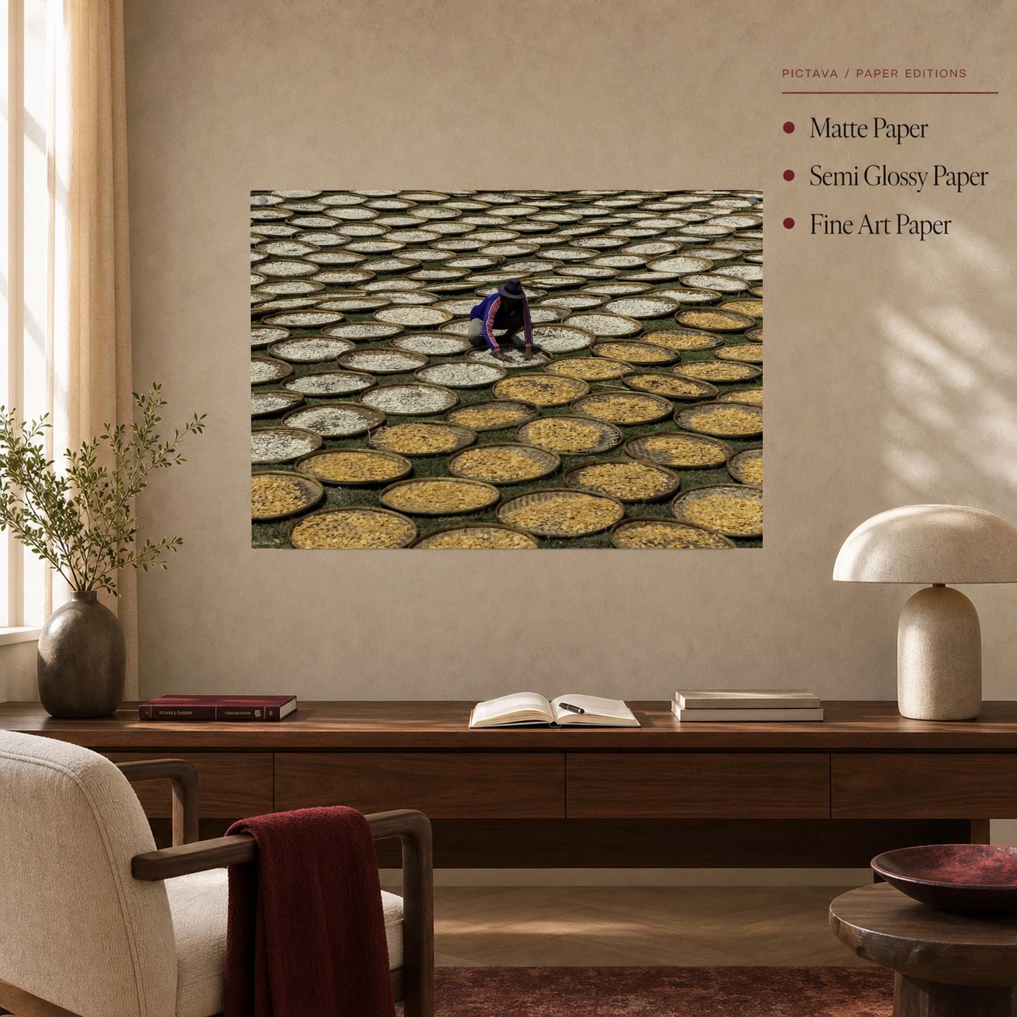 Harvest Drying Patterns Fine Art Print, view 5