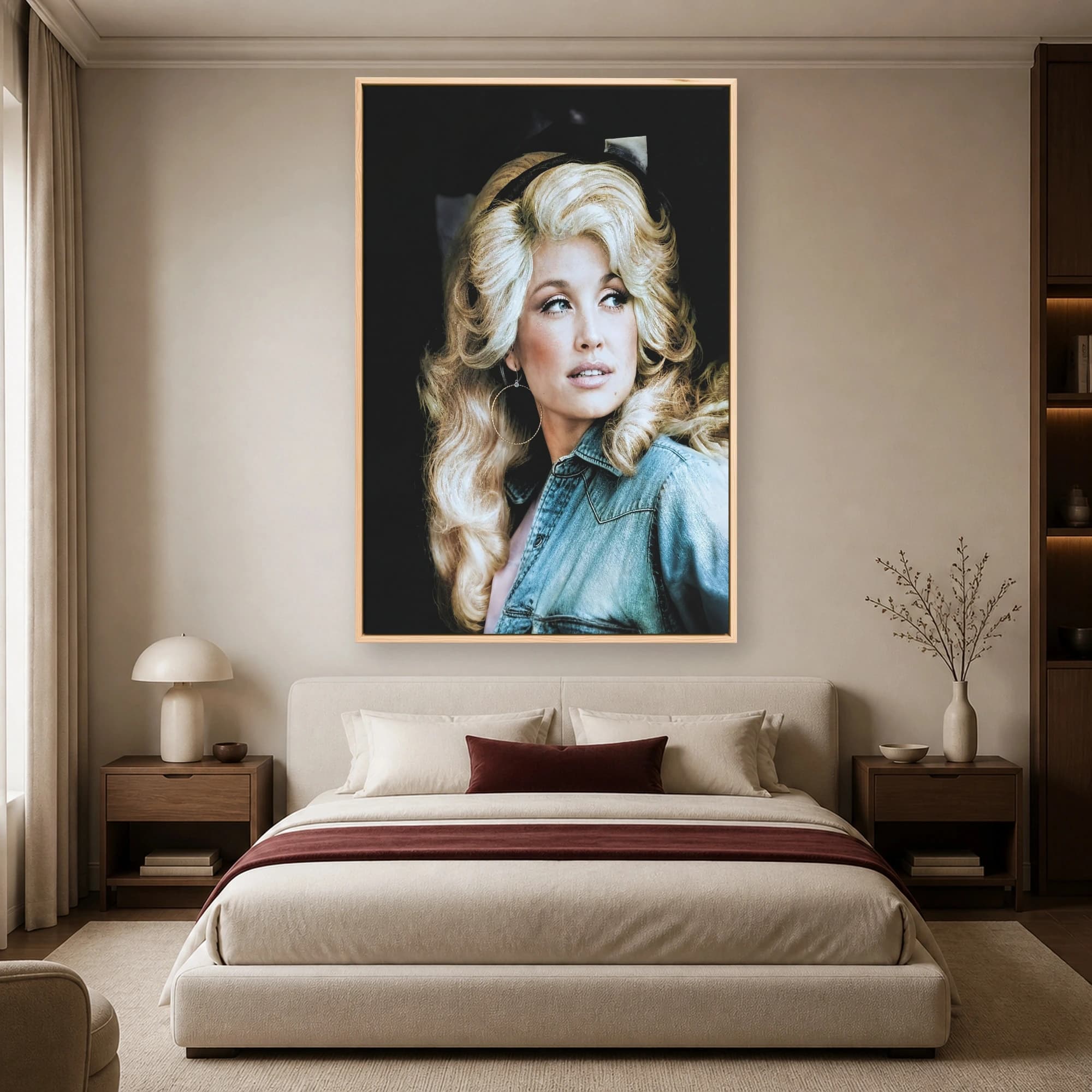 Dolly Parton Iconic Portrait Canvas Print, view 4