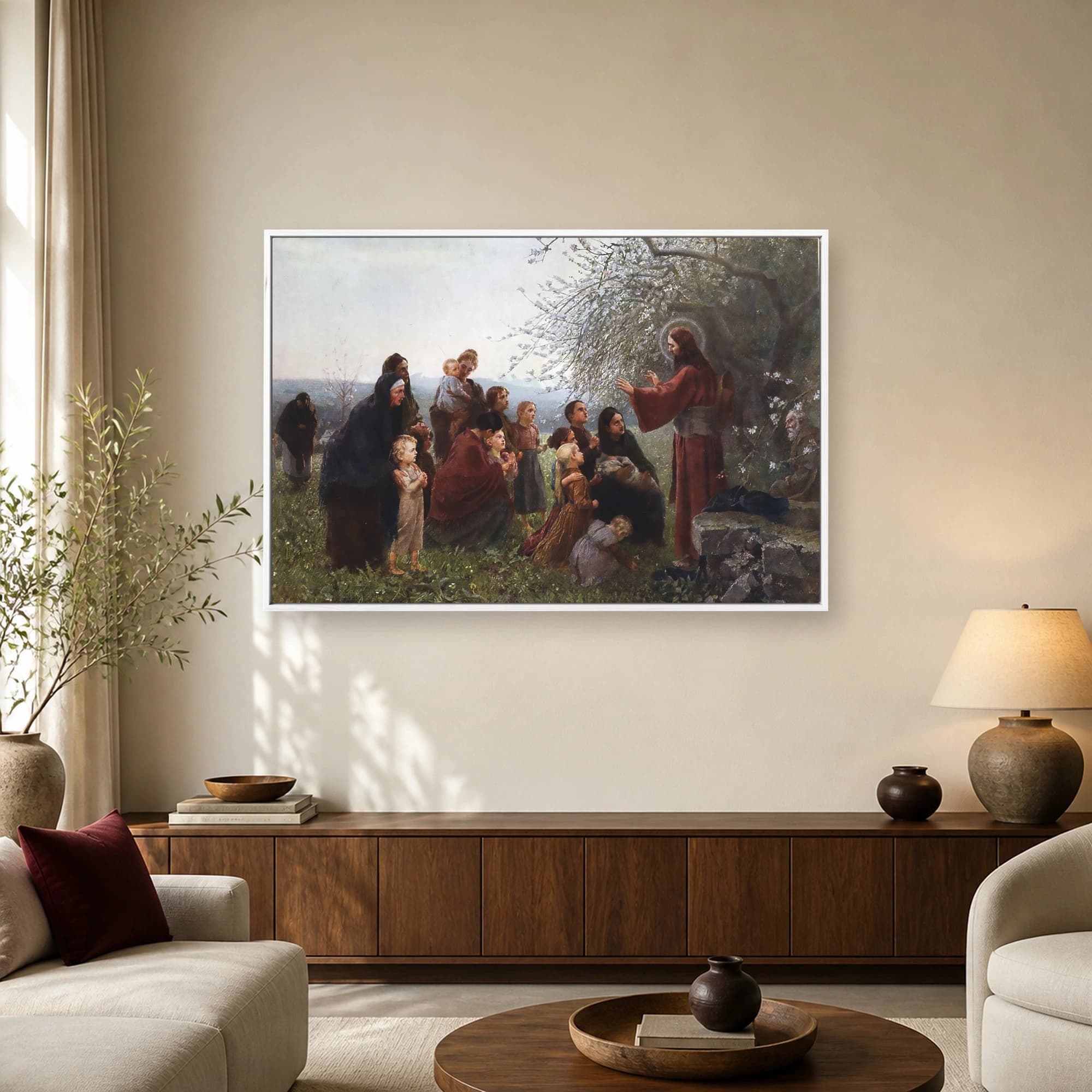 Christ Blessing the Children Vintage Fine Art Print, view 2