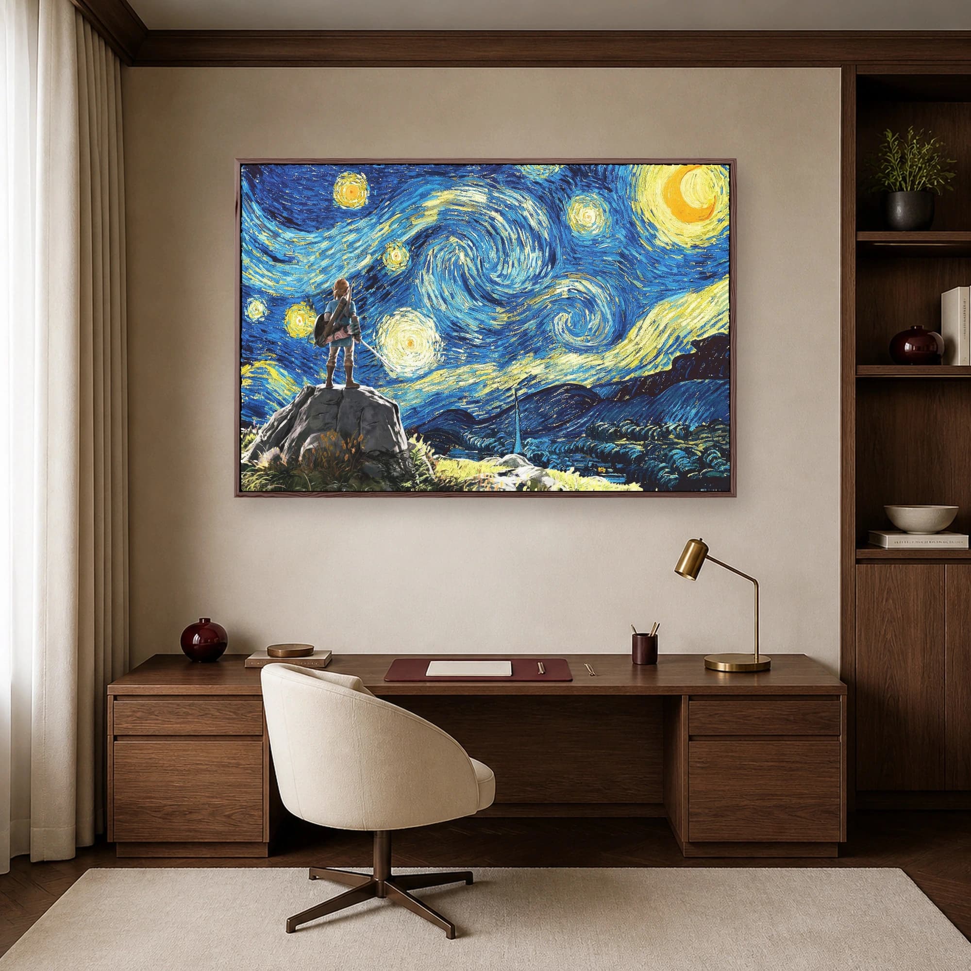 Starry Night Over Hyrule Canvas Print, view 6