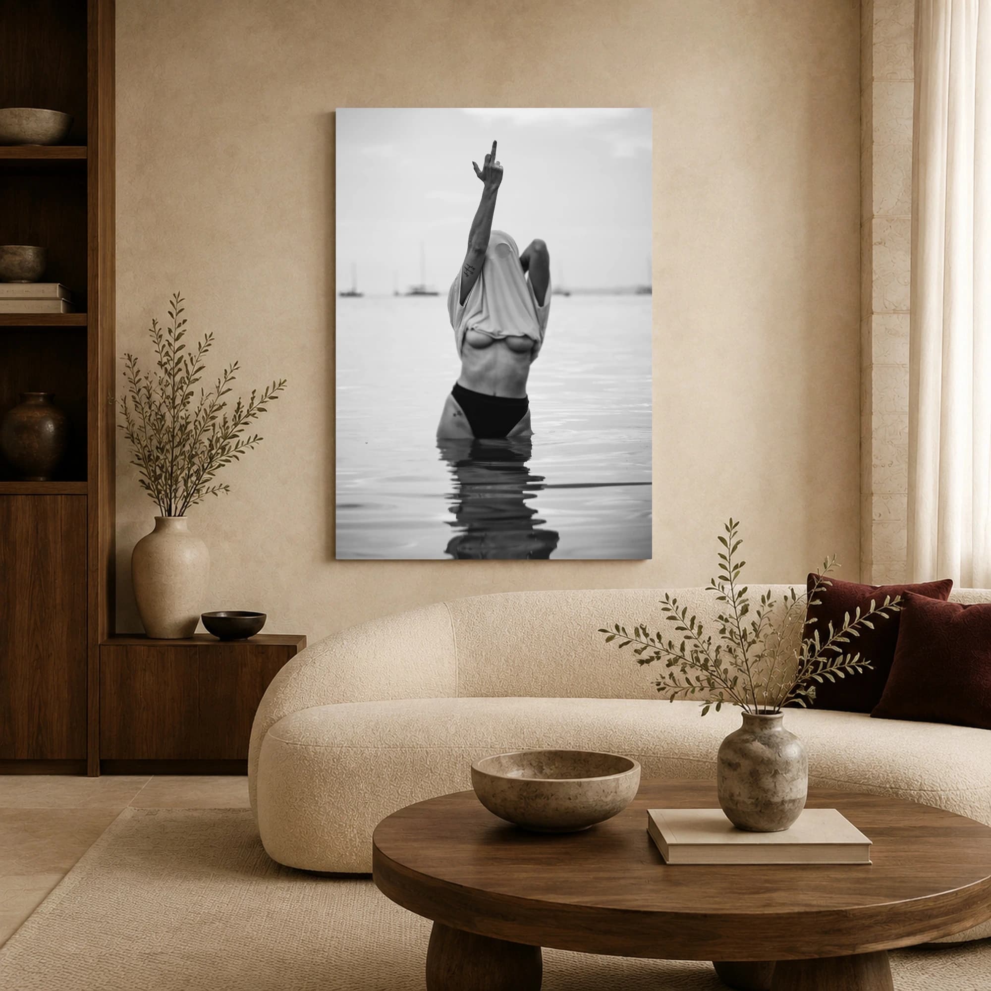 The Defiant Gesture Monochrome Fine Art Photography Print, view 6