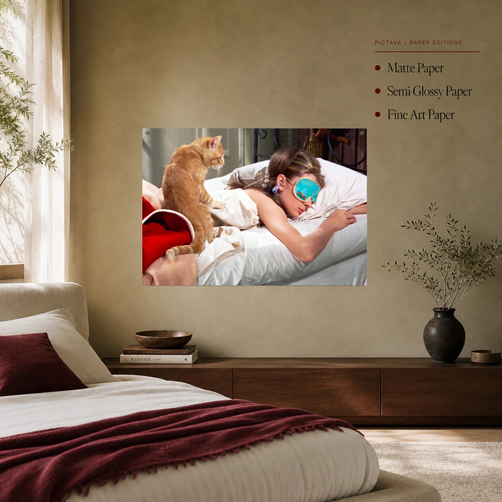 Breakfast at Tiffany's Movie Canvas Art: Holly & Cat Sleeping, view 7