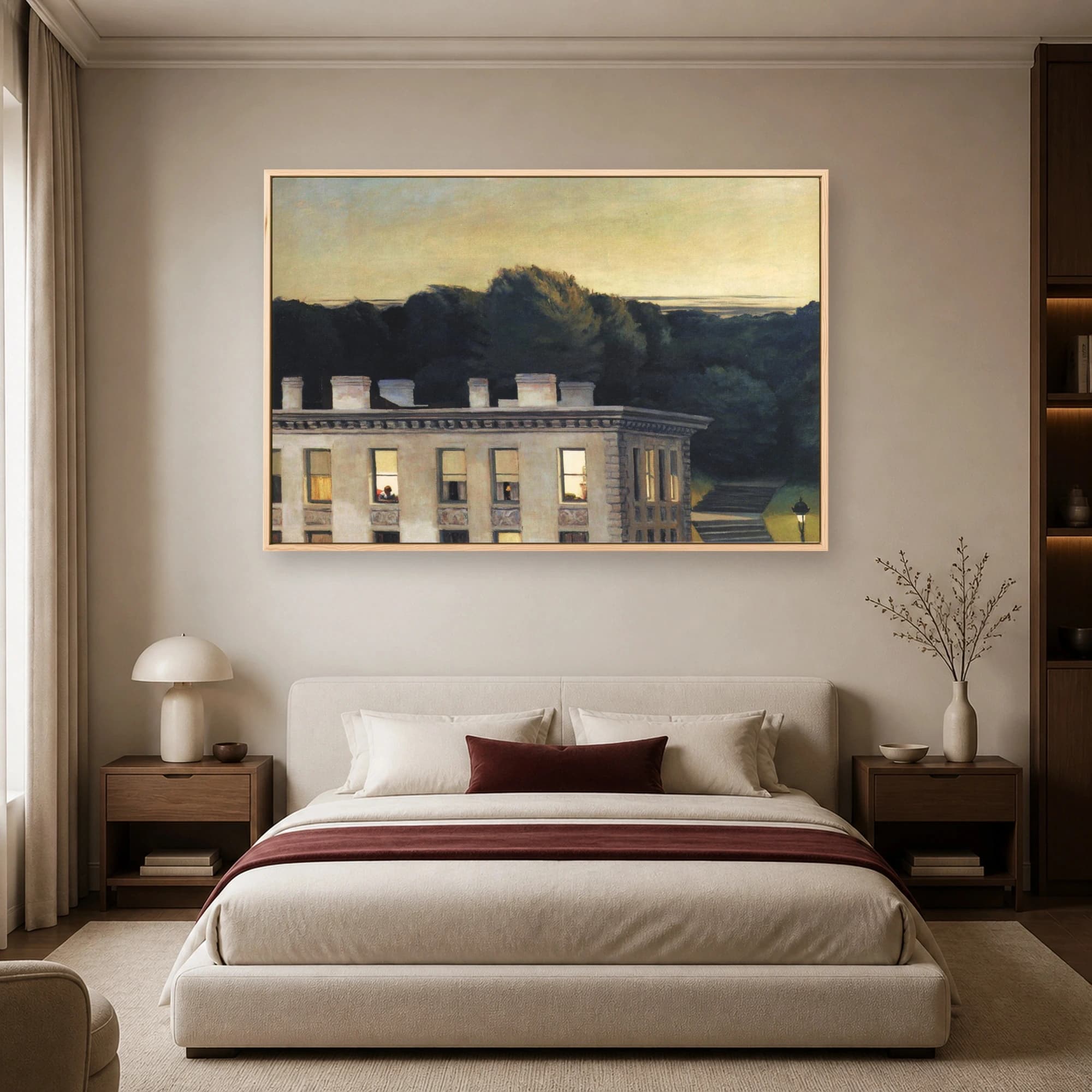 Rooms by the Sea Twilight Architectural Fine Art Print, view 6