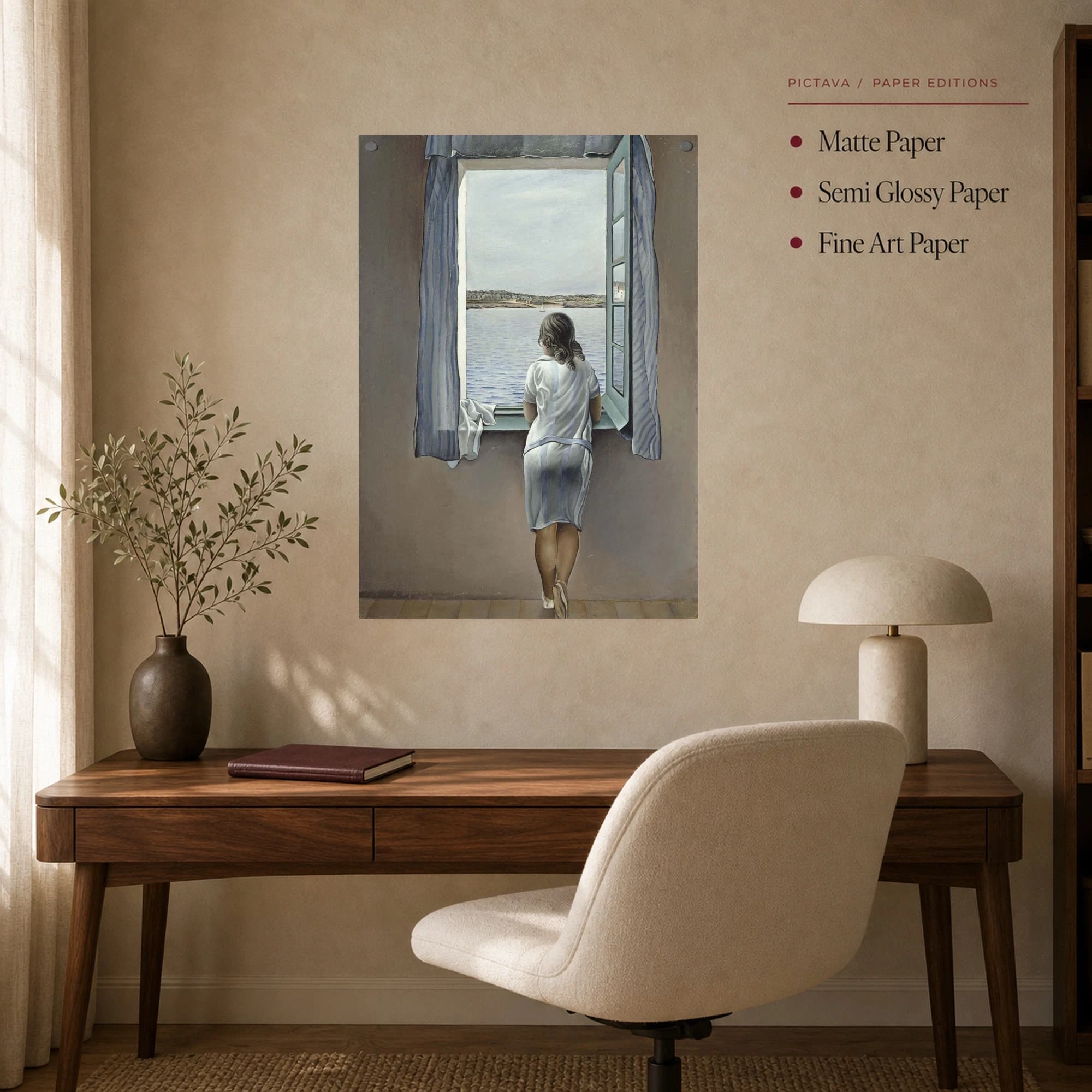 Girl at a Window by Salvador Dalí Wall Art, view 8