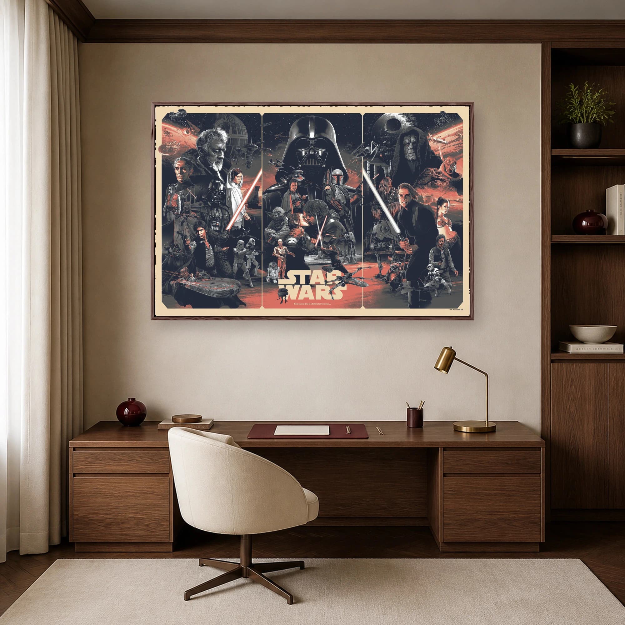 Star Wars Galactic Triptych Movie Wall Art, view 6