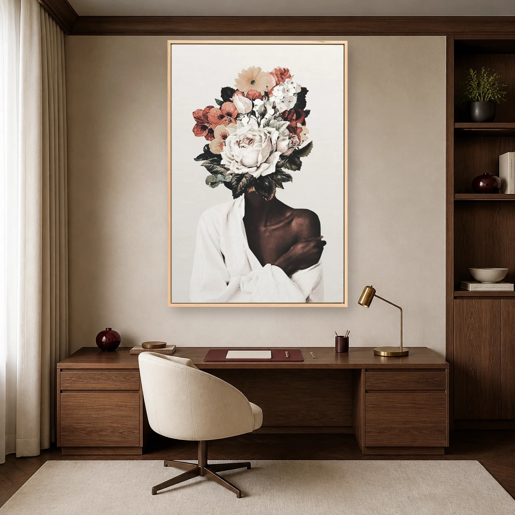 Surreal Floral Portrait Canvas Print & Wall Art, view 4
