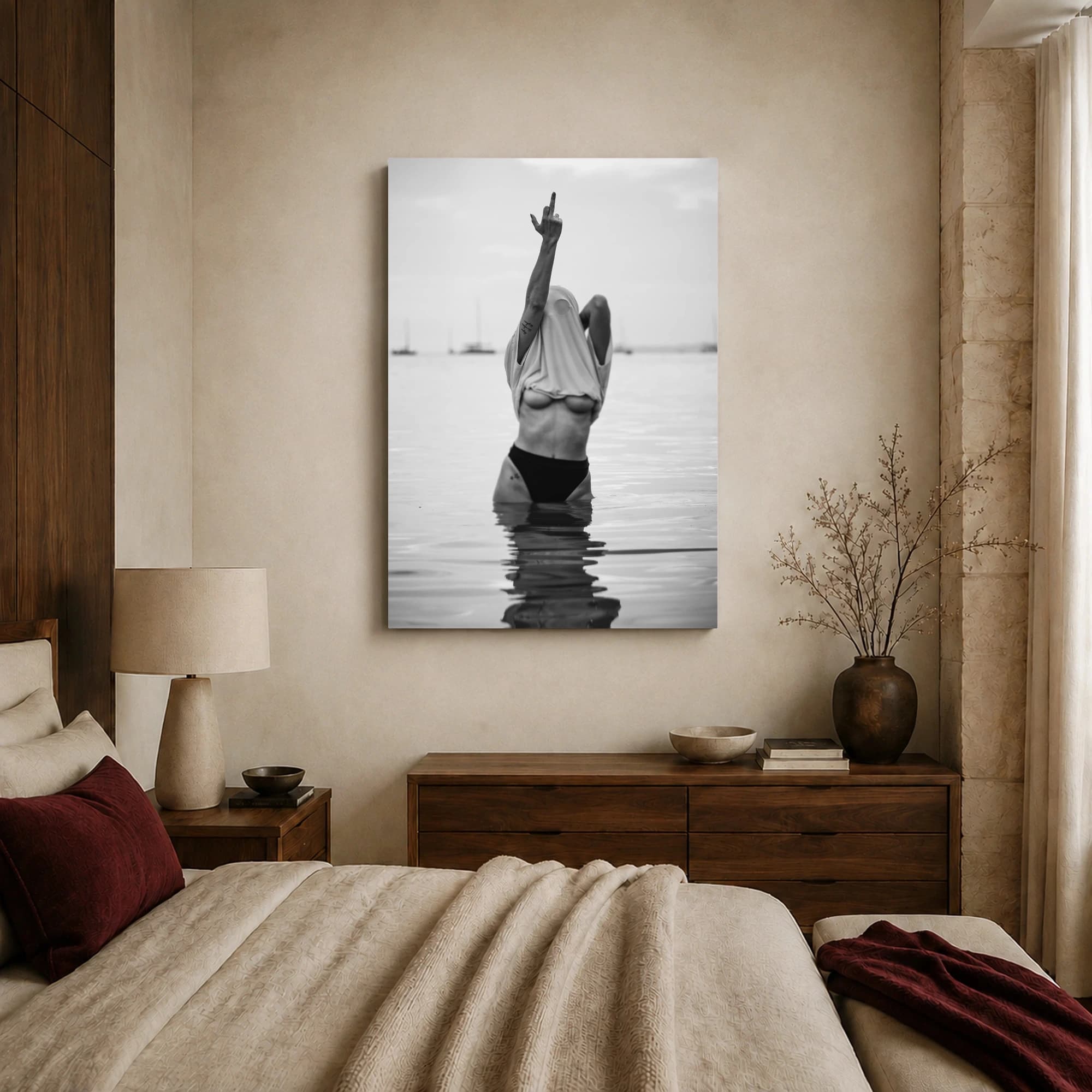 The Defiant Gesture Monochrome Fine Art Photography Print, view 7