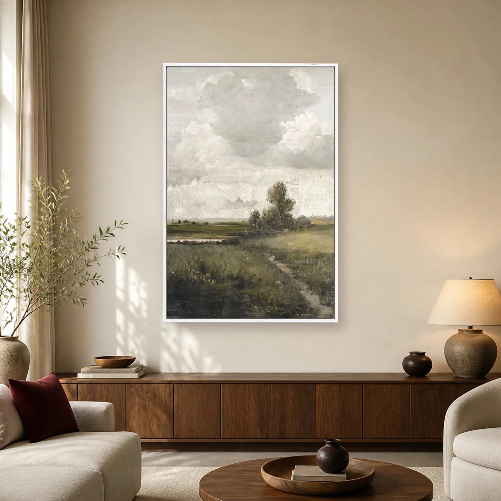 Dutch Countryside Landscape Art Print, view 2