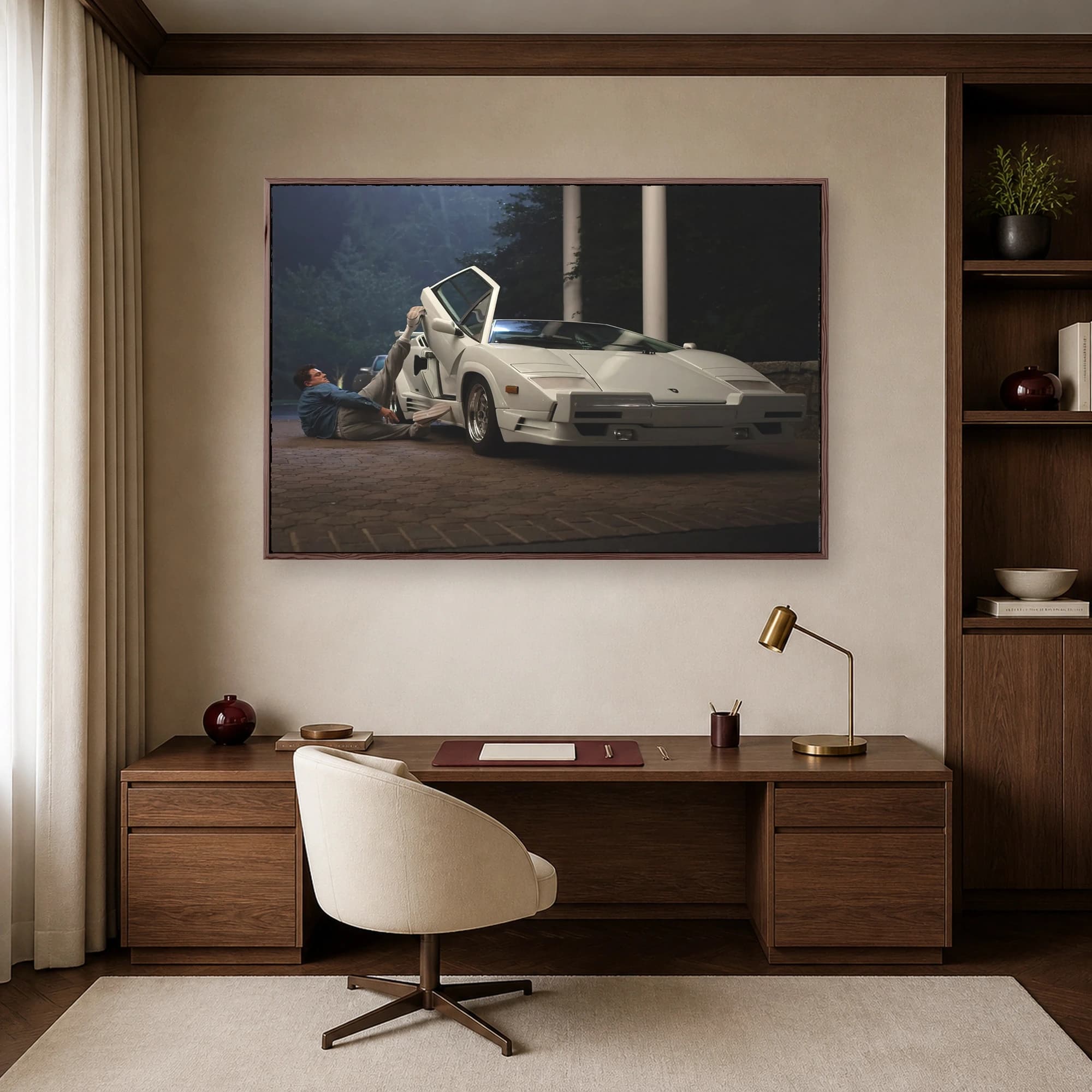 The Wolf of Wall Street Lamborghini Scene Canvas Print, view 7