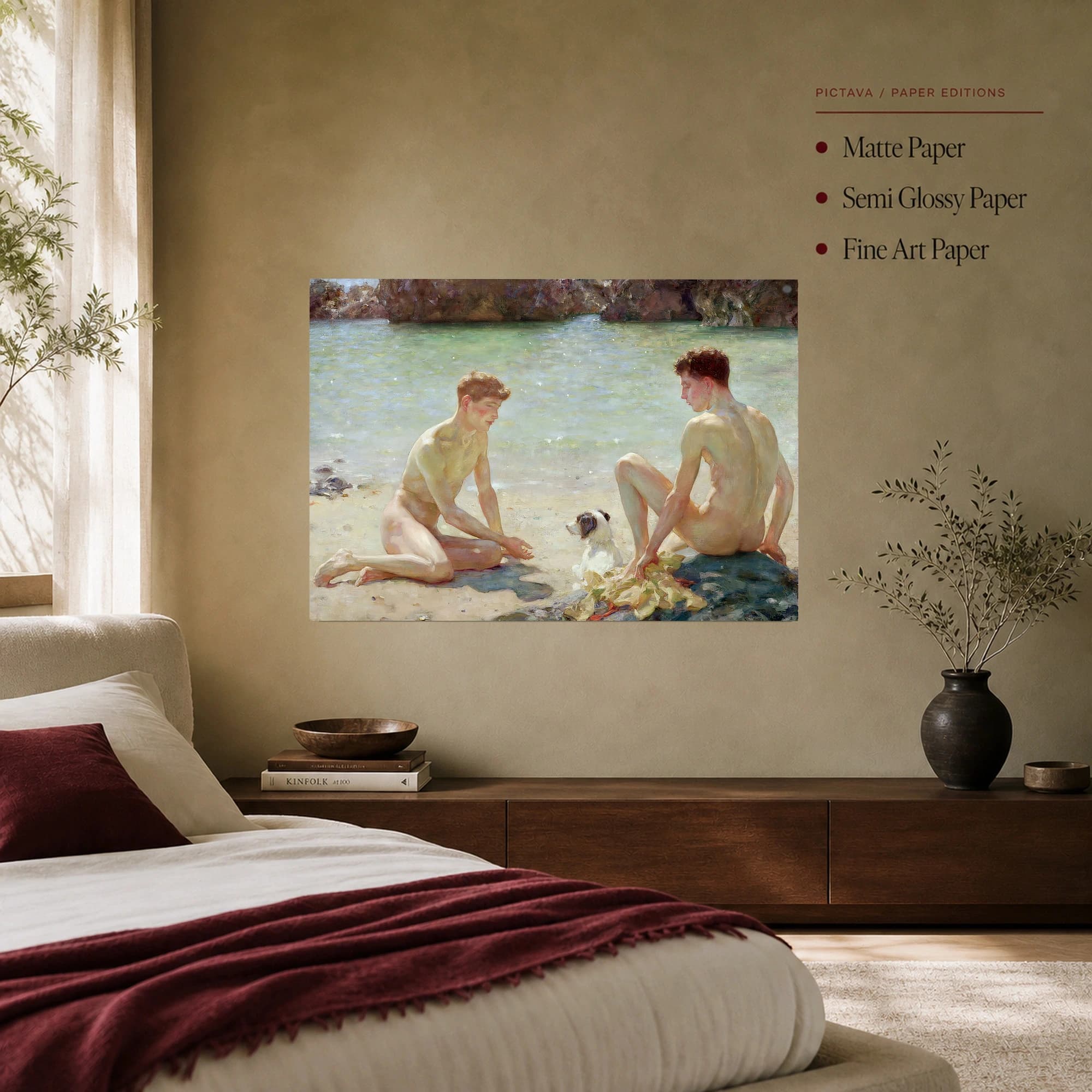 Boys by the Sea Fine Art Coastal Print, view 8