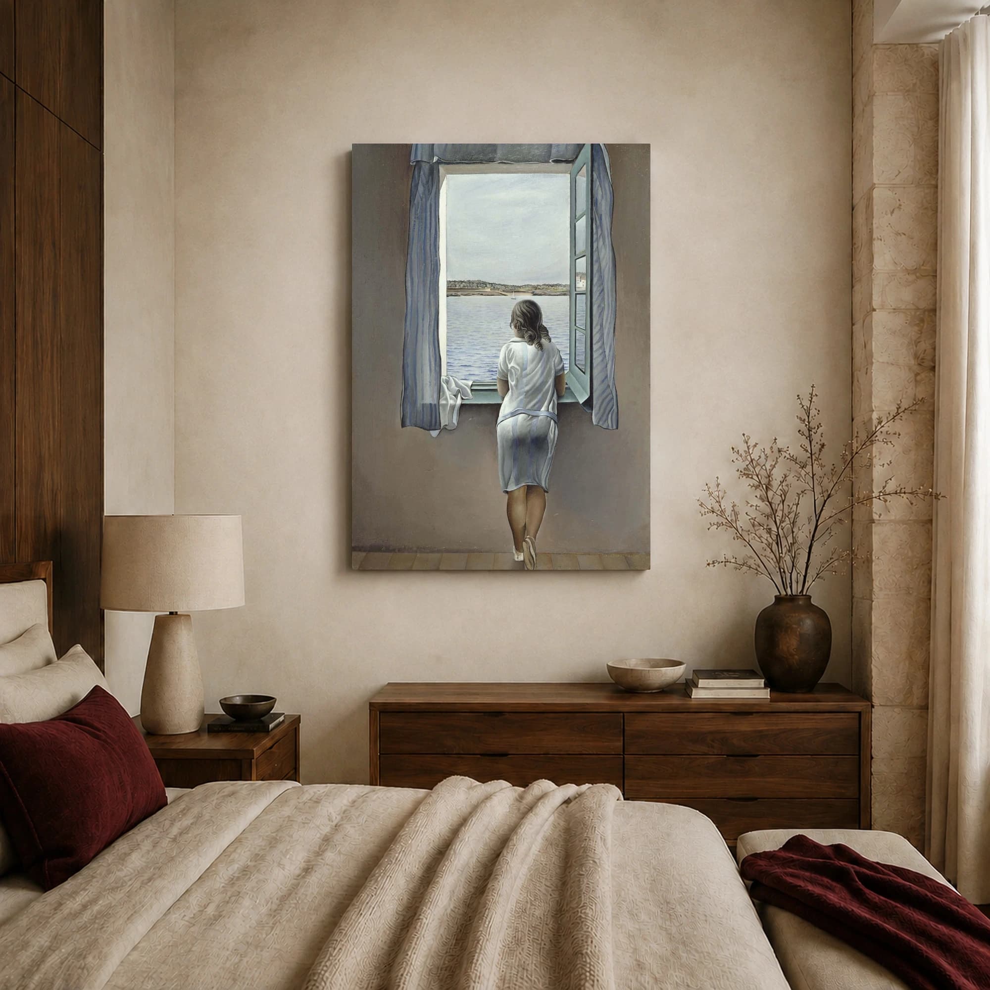 Girl at a Window by Salvador Dalí Wall Art, view 7