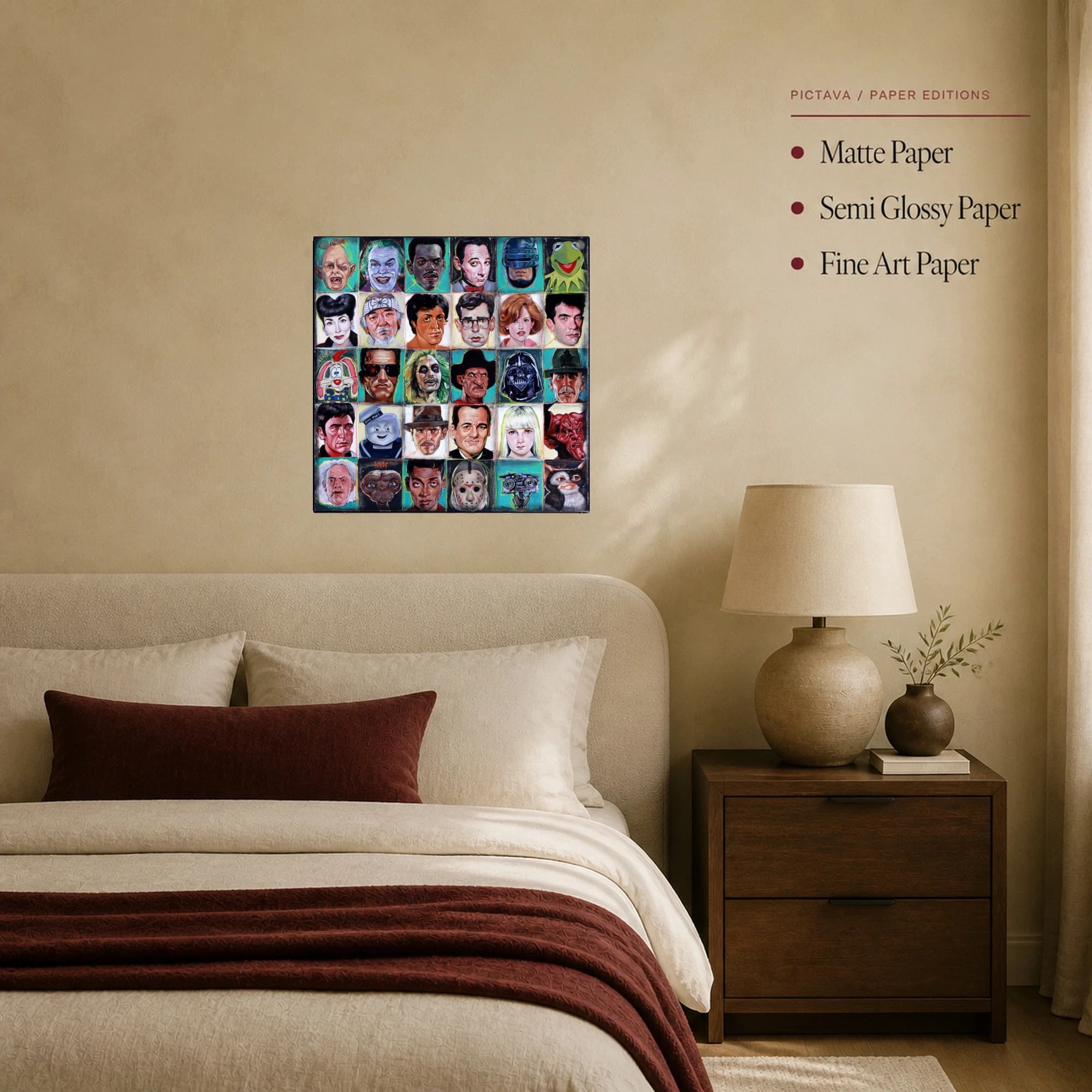 Cinematic Icons Grid Movie Characters Pop Art Print, view 7
