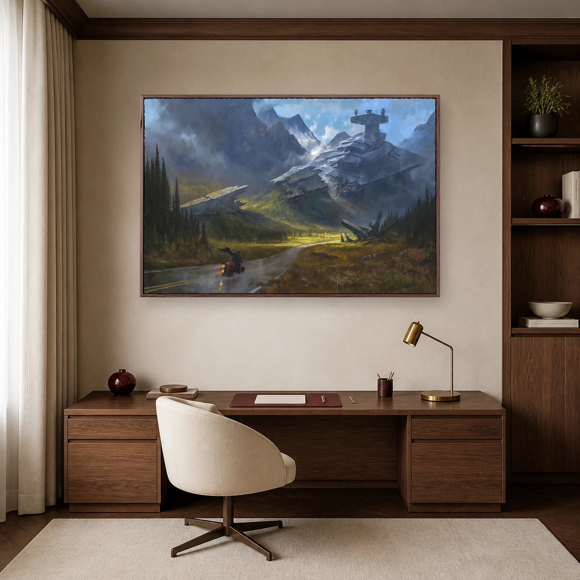 Fallen Star Destroyer Canvas Art Print, view 6