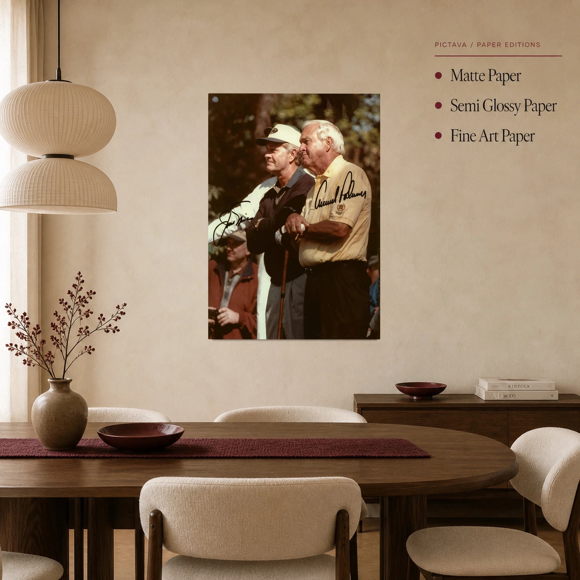 Arnold Palmer & Jack Nicklaus Golf Legends Canvas Print, view 3